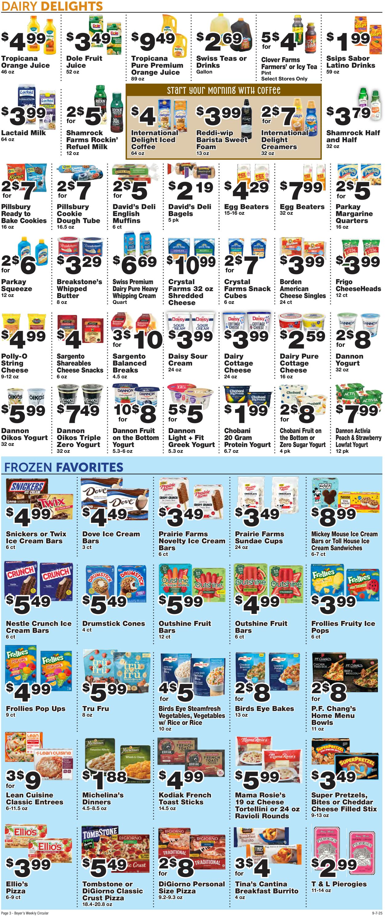 Catalogue Boyer's Food Markets from 09/07/2025