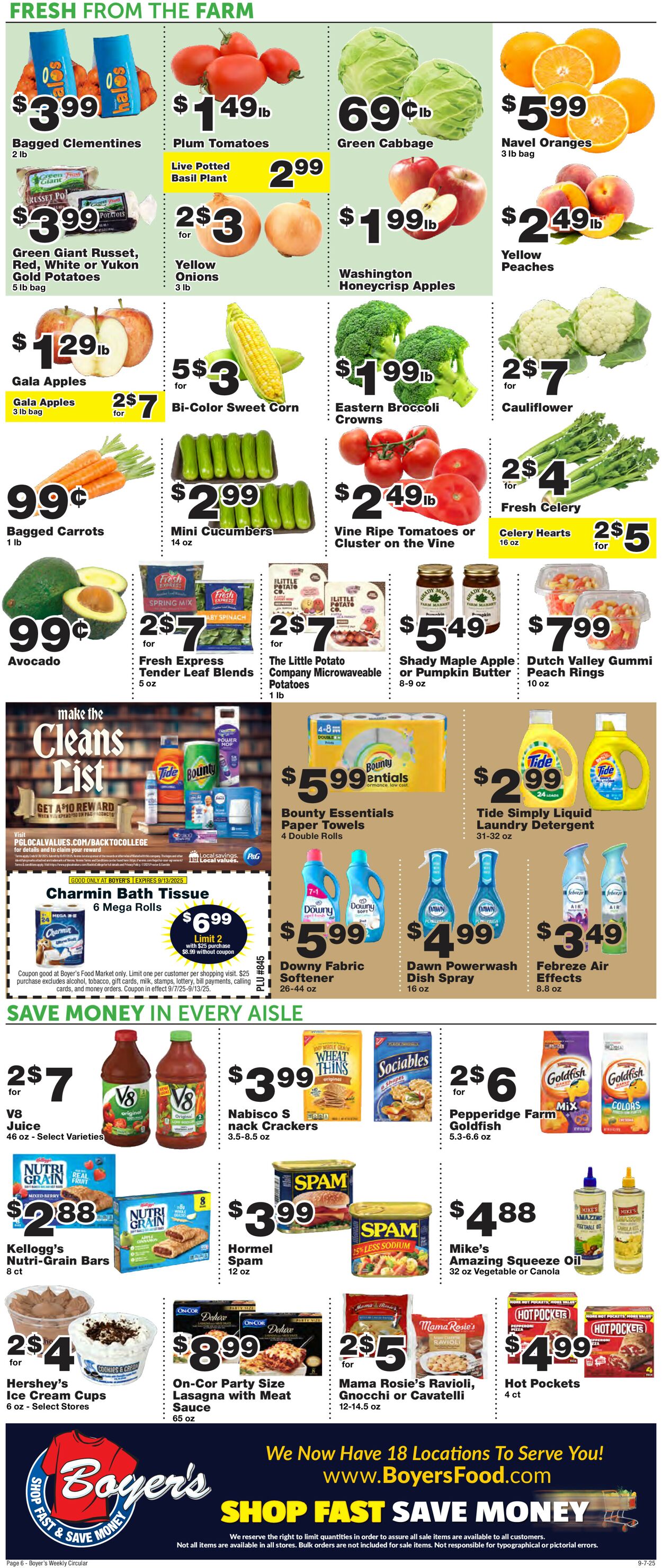 Catalogue Boyer's Food Markets from 09/07/2025