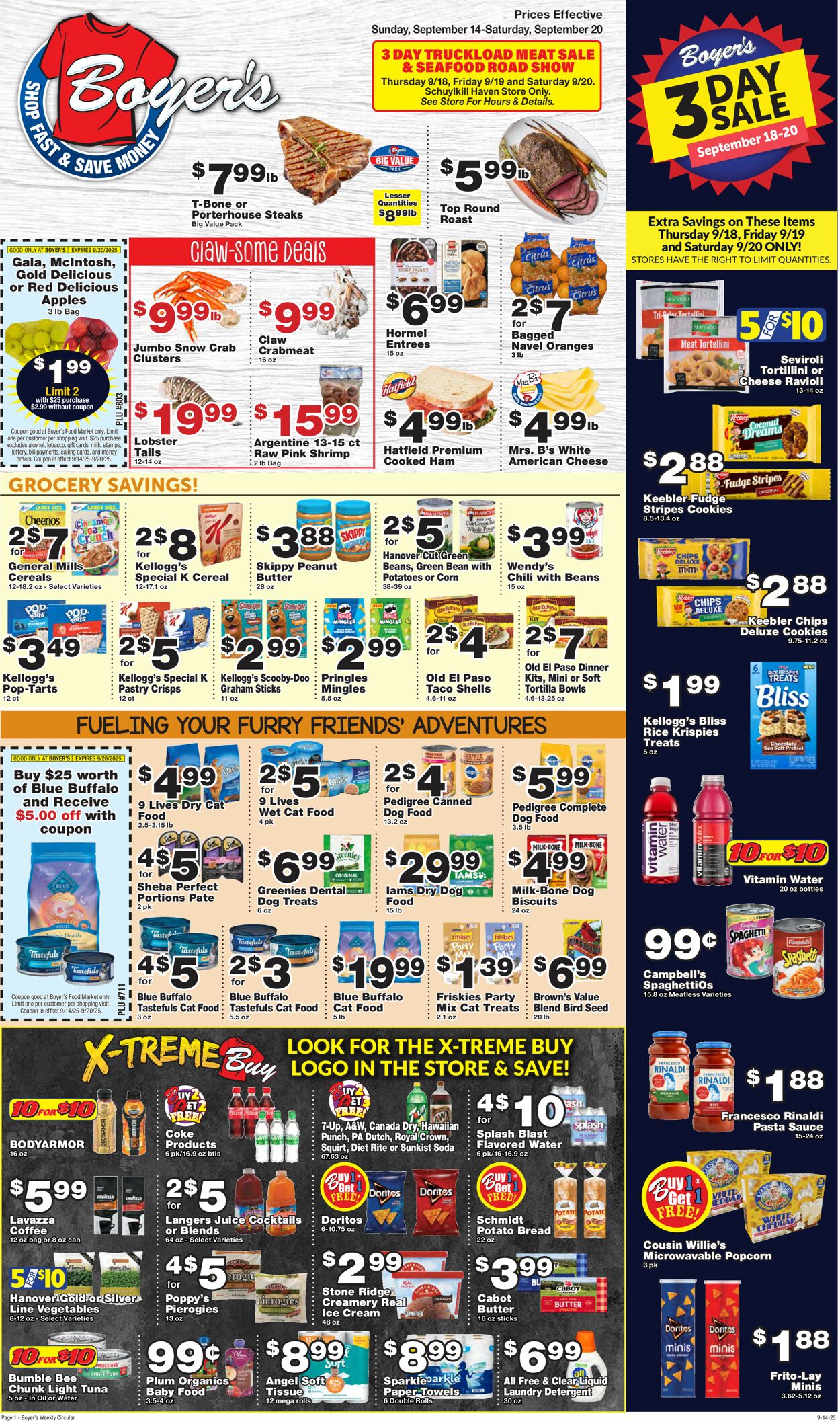 Catalogue Boyer's Food Markets from 09/14/2025
