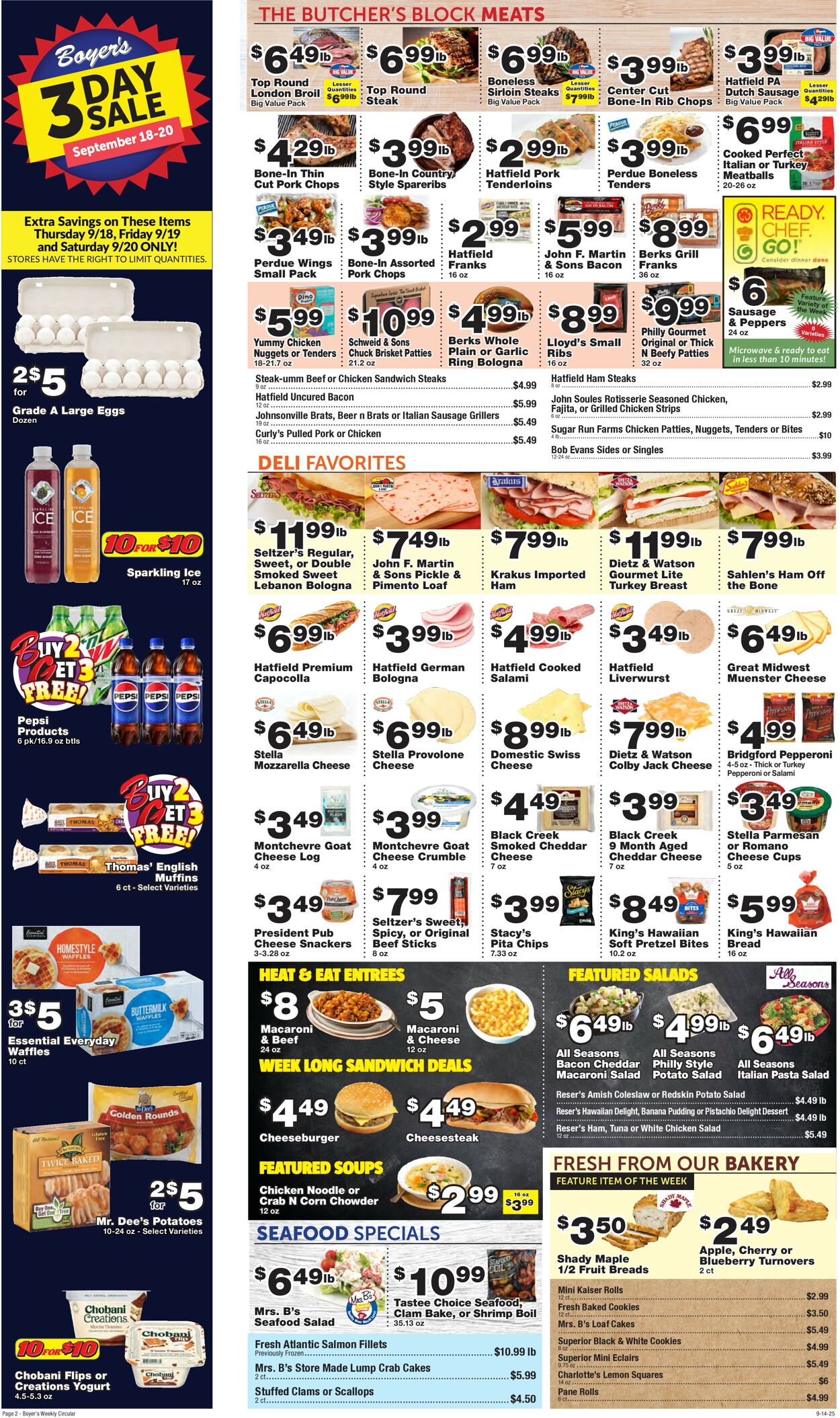 Catalogue Boyer's Food Markets from 09/14/2025