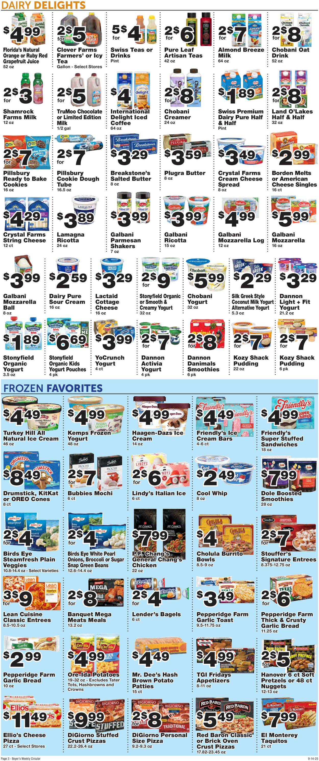 Catalogue Boyer's Food Markets from 09/14/2025