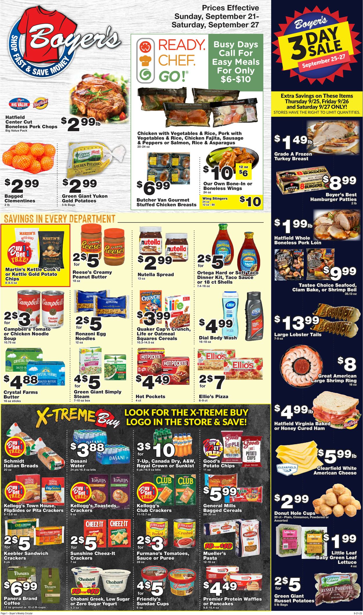 Catalogue Boyer's Food Markets from 09/21/2025