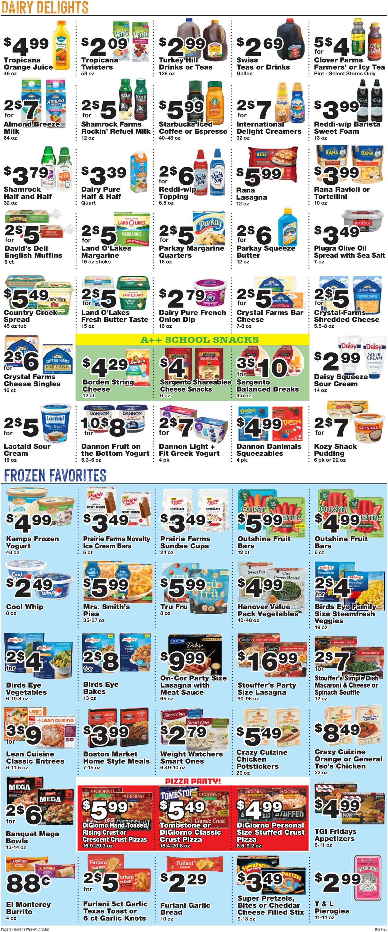 Catalogue Boyer's Food Markets from 09/21/2025