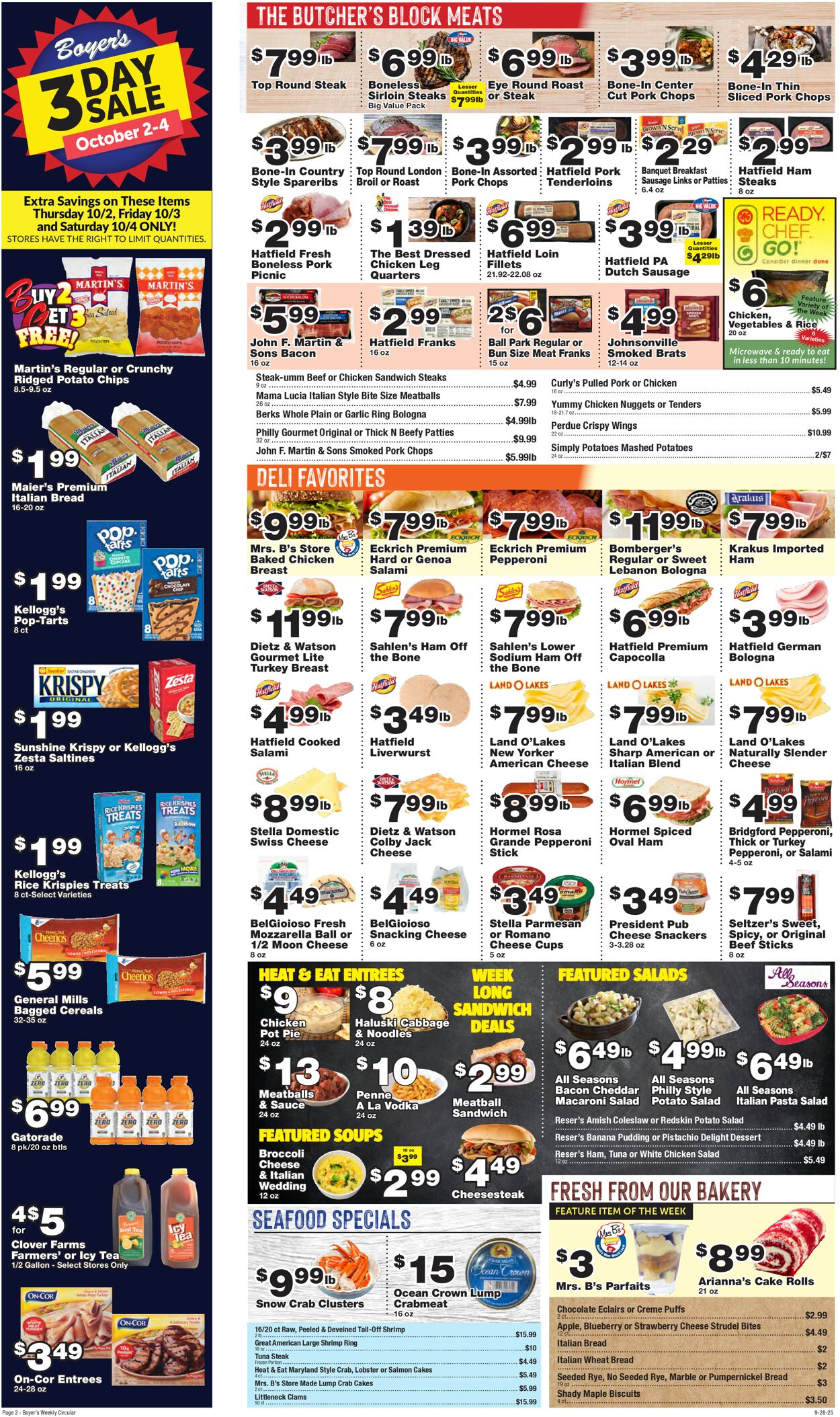 Catalogue Boyer's Food Markets from 09/28/2025
