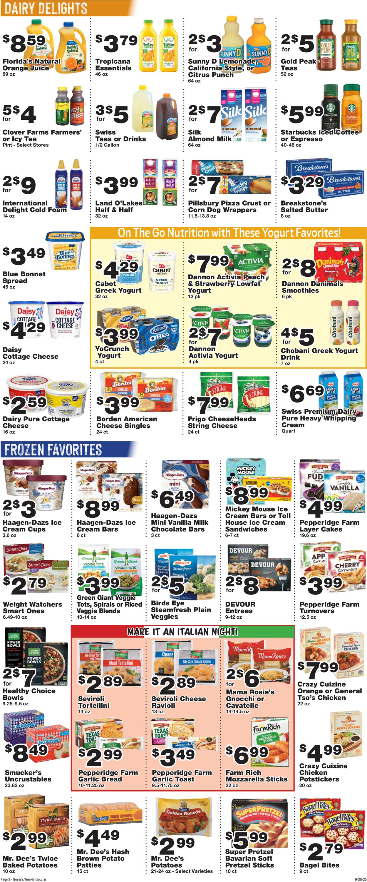 Catalogue Boyer's Food Markets from 09/28/2025