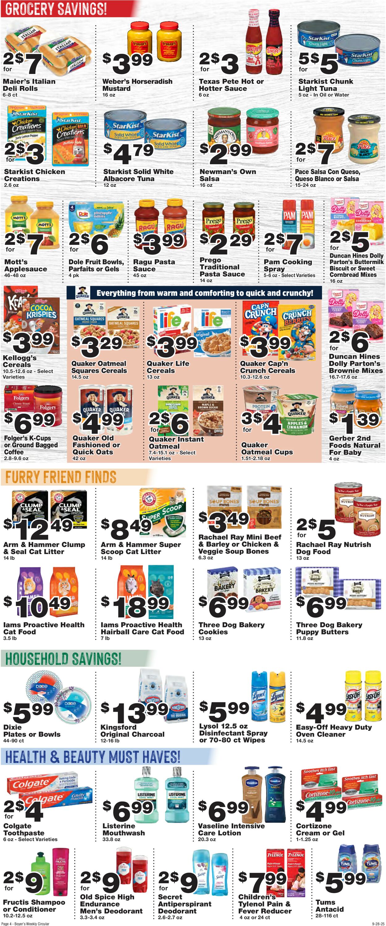 Catalogue Boyer's Food Markets from 09/28/2025