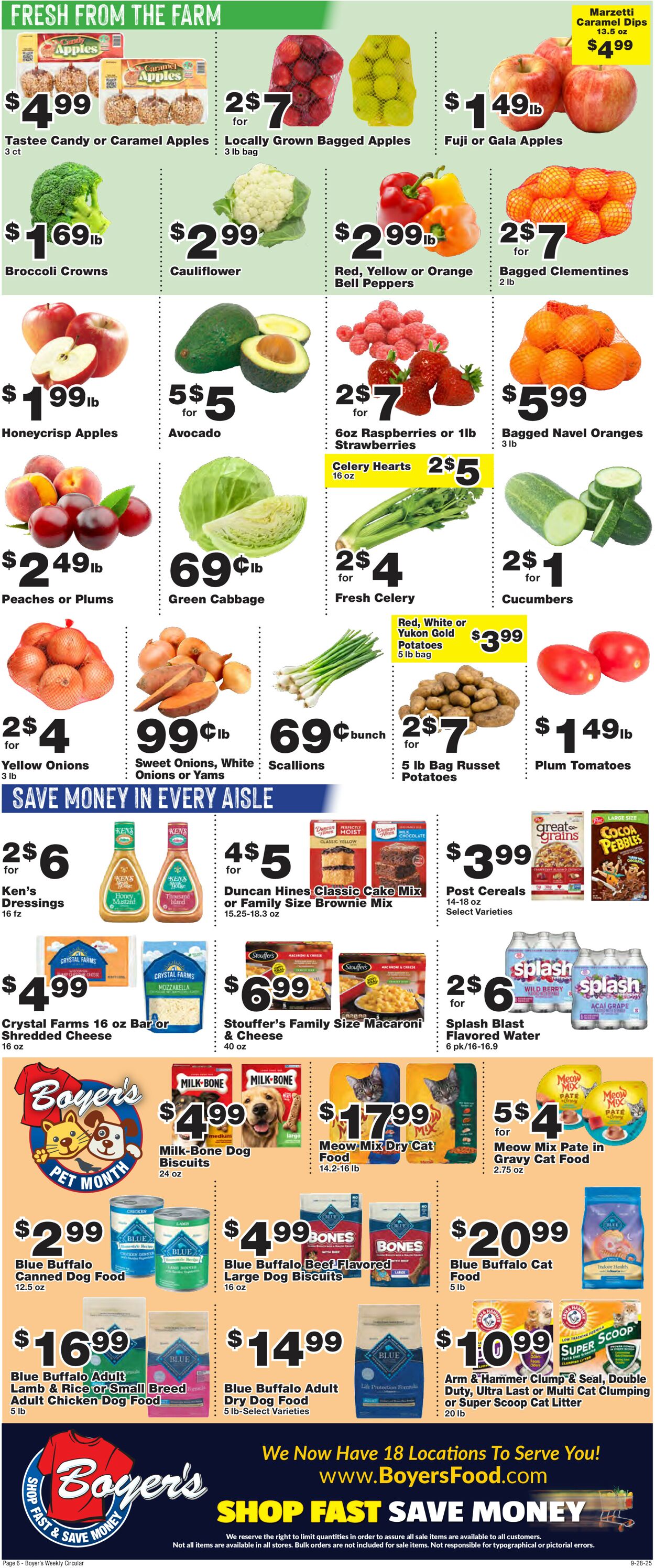 Catalogue Boyer's Food Markets from 09/28/2025