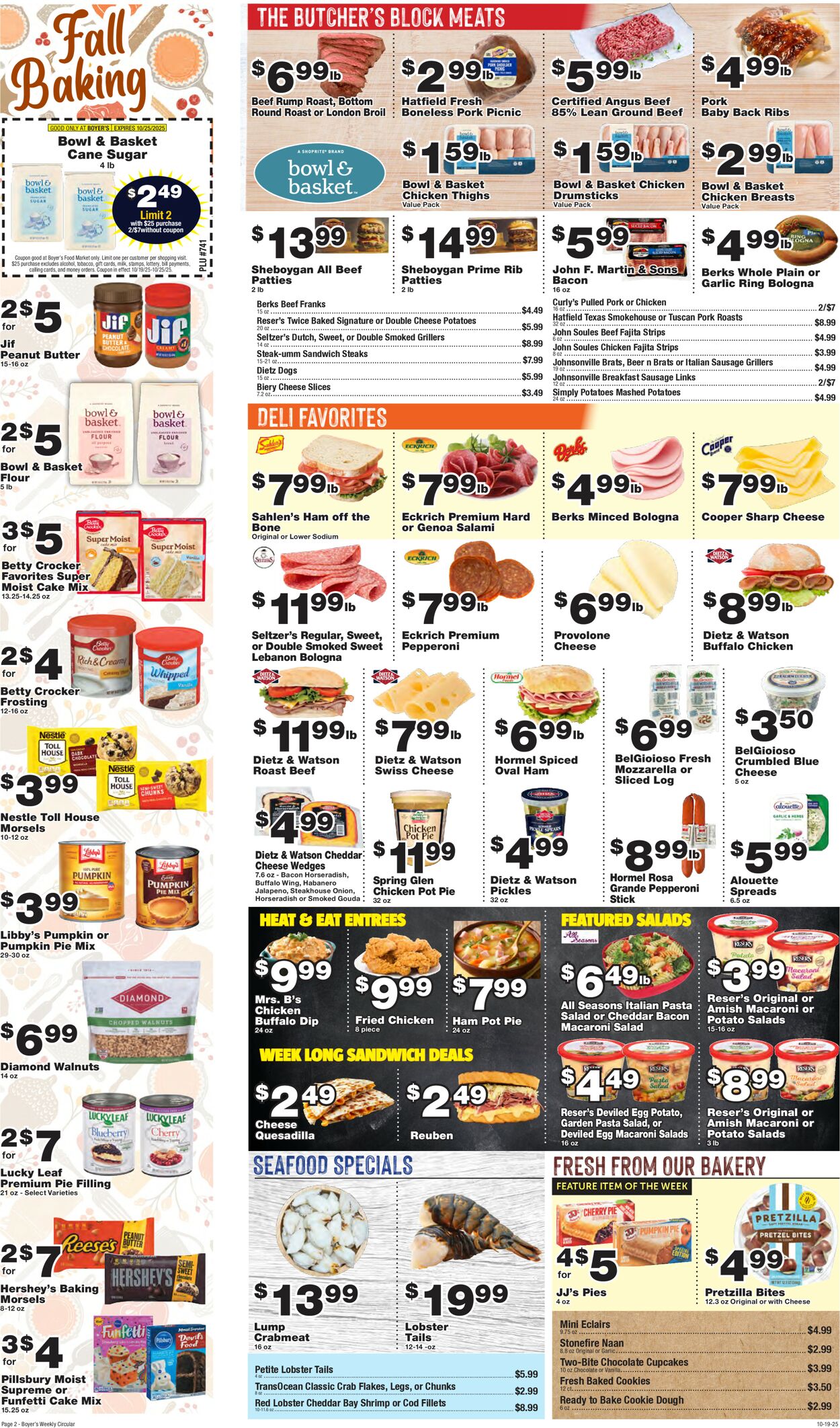 Catalogue Boyer's Food Markets from 10/19/2025