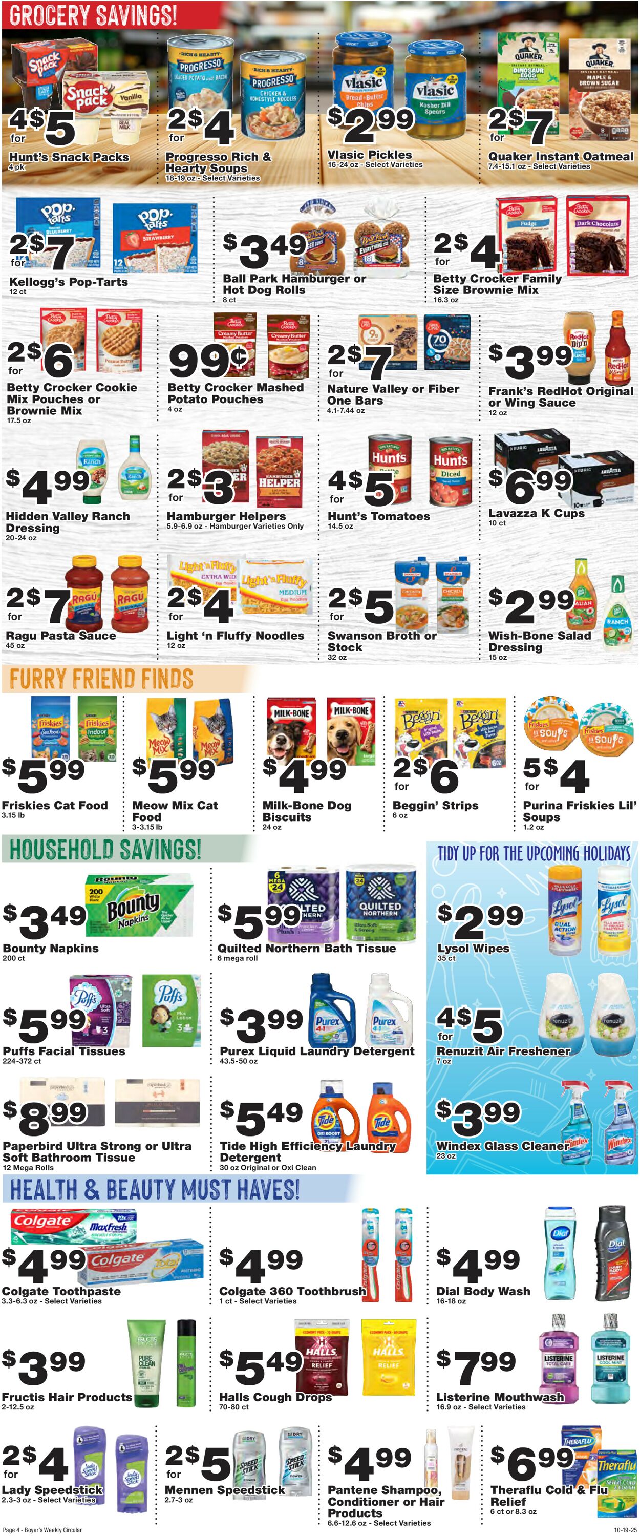 Catalogue Boyer's Food Markets from 10/19/2025