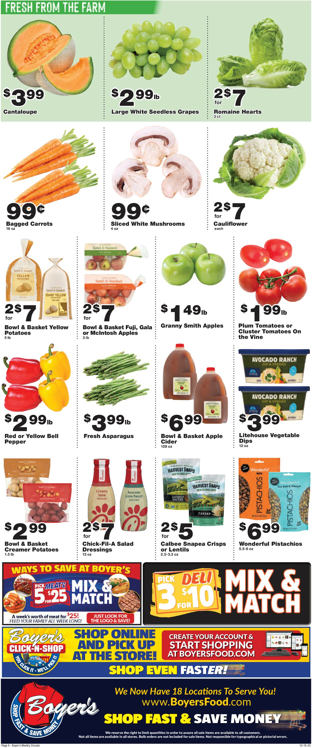 Catalogue Boyer's Food Markets from 10/19/2025