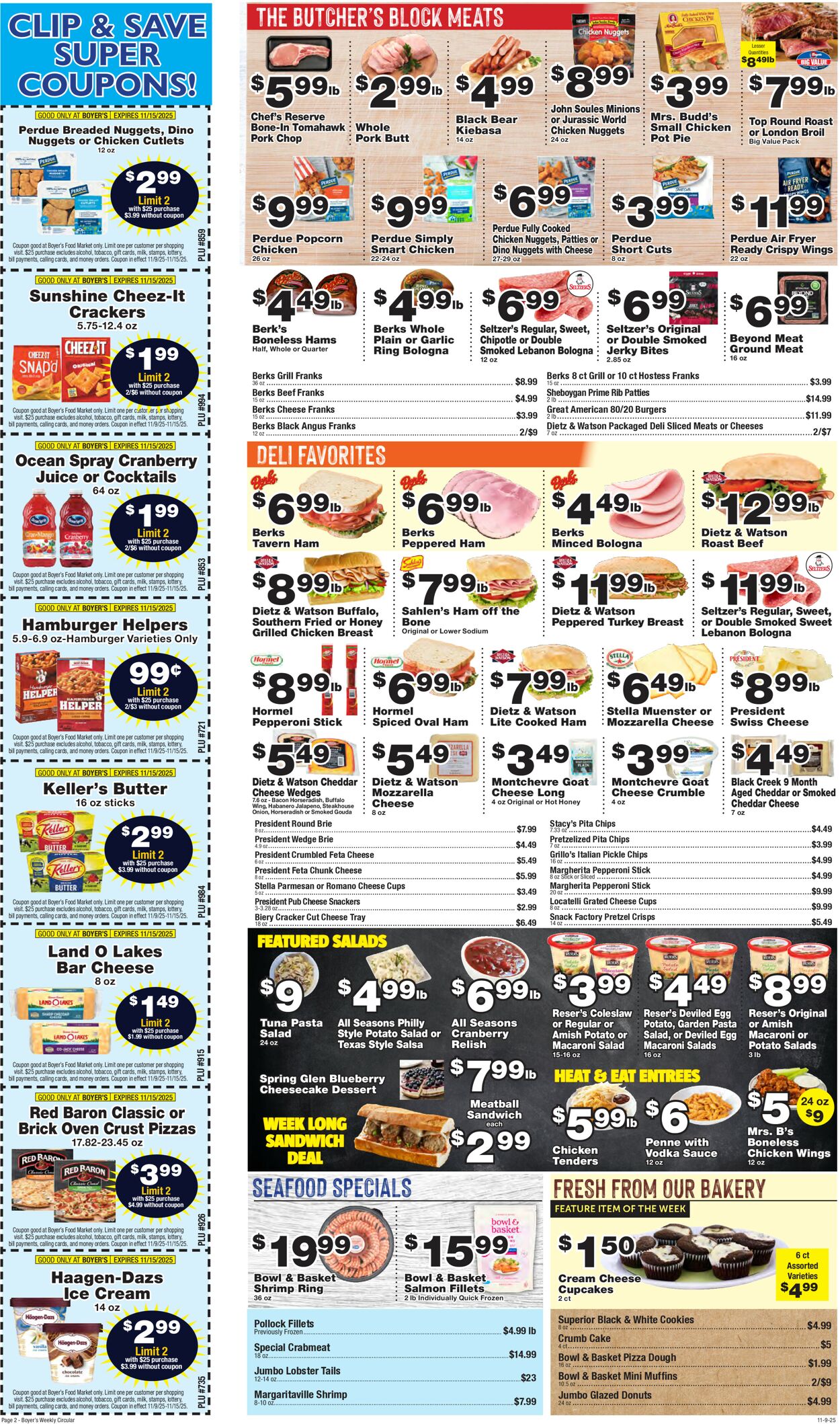 Catalogue Boyer's Food Markets from 11/09/2025