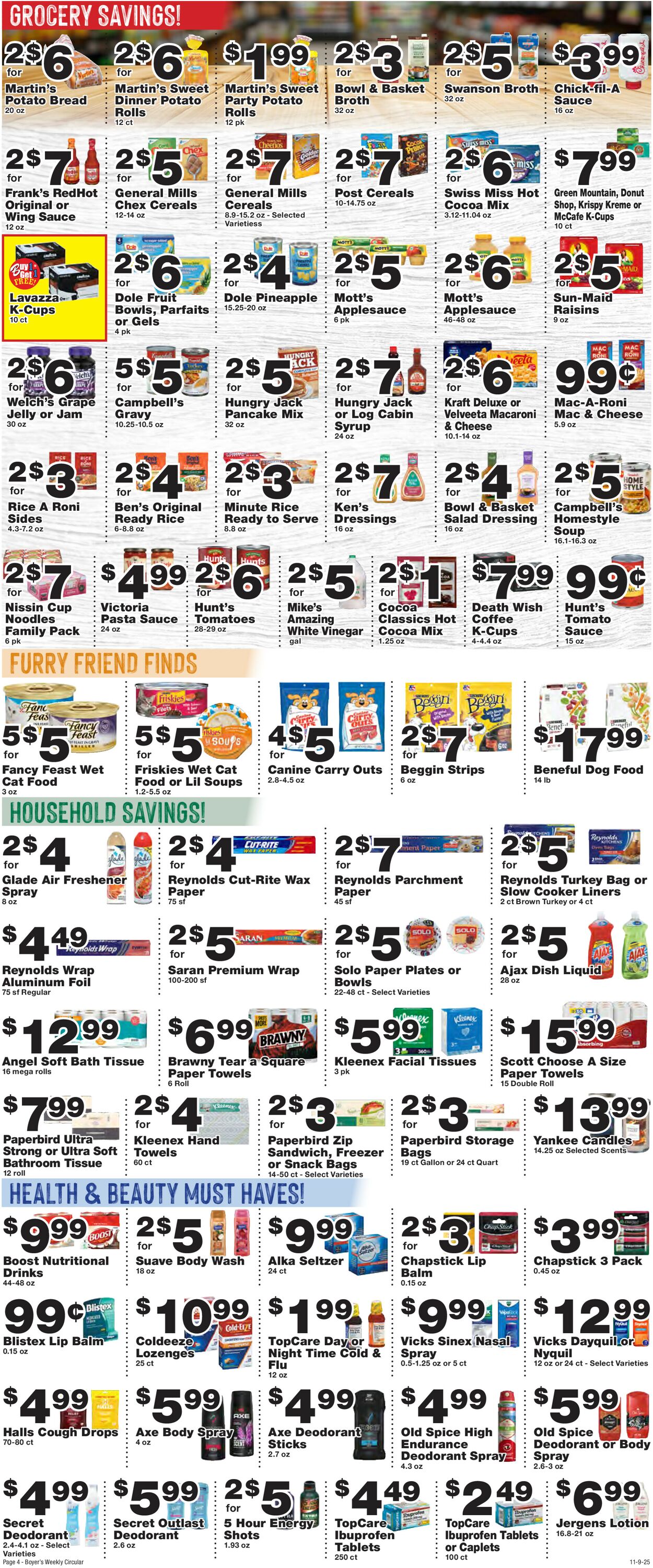Catalogue Boyer's Food Markets from 11/09/2025