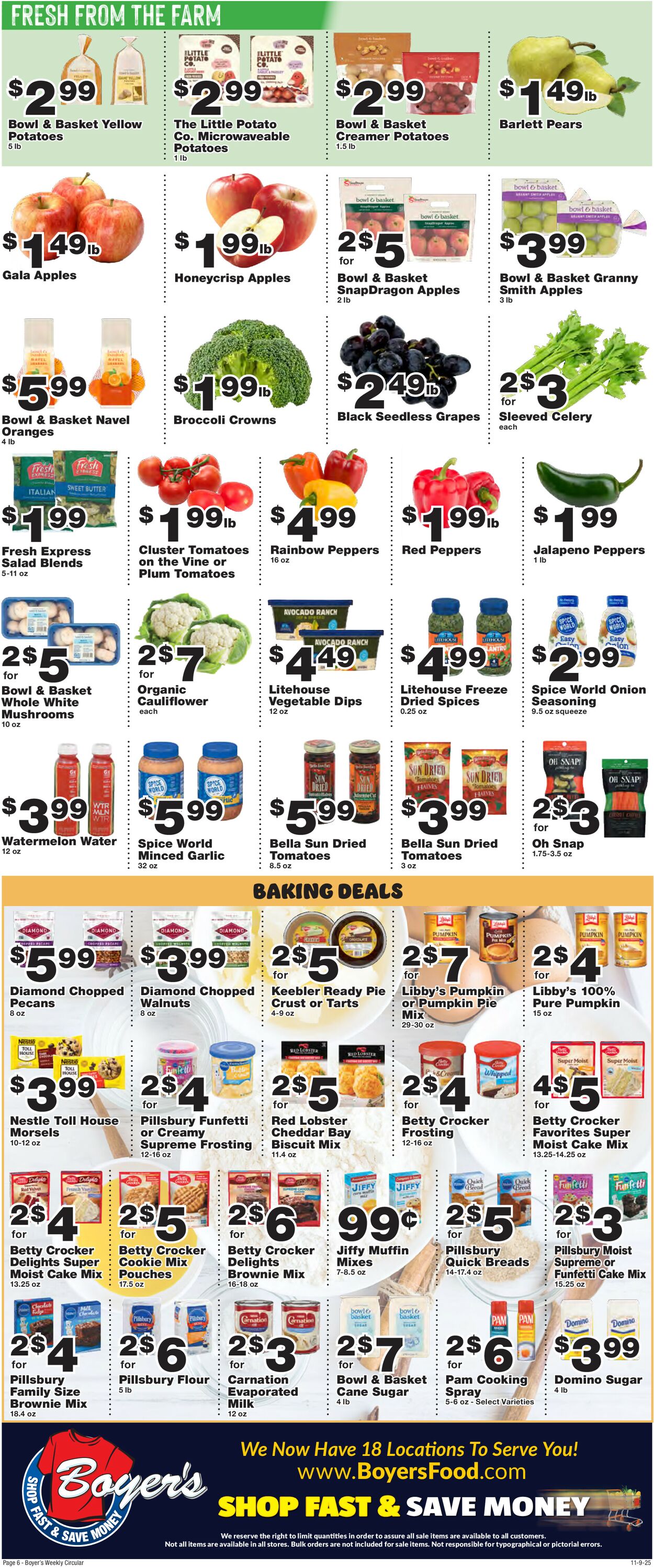 Catalogue Boyer's Food Markets from 11/09/2025
