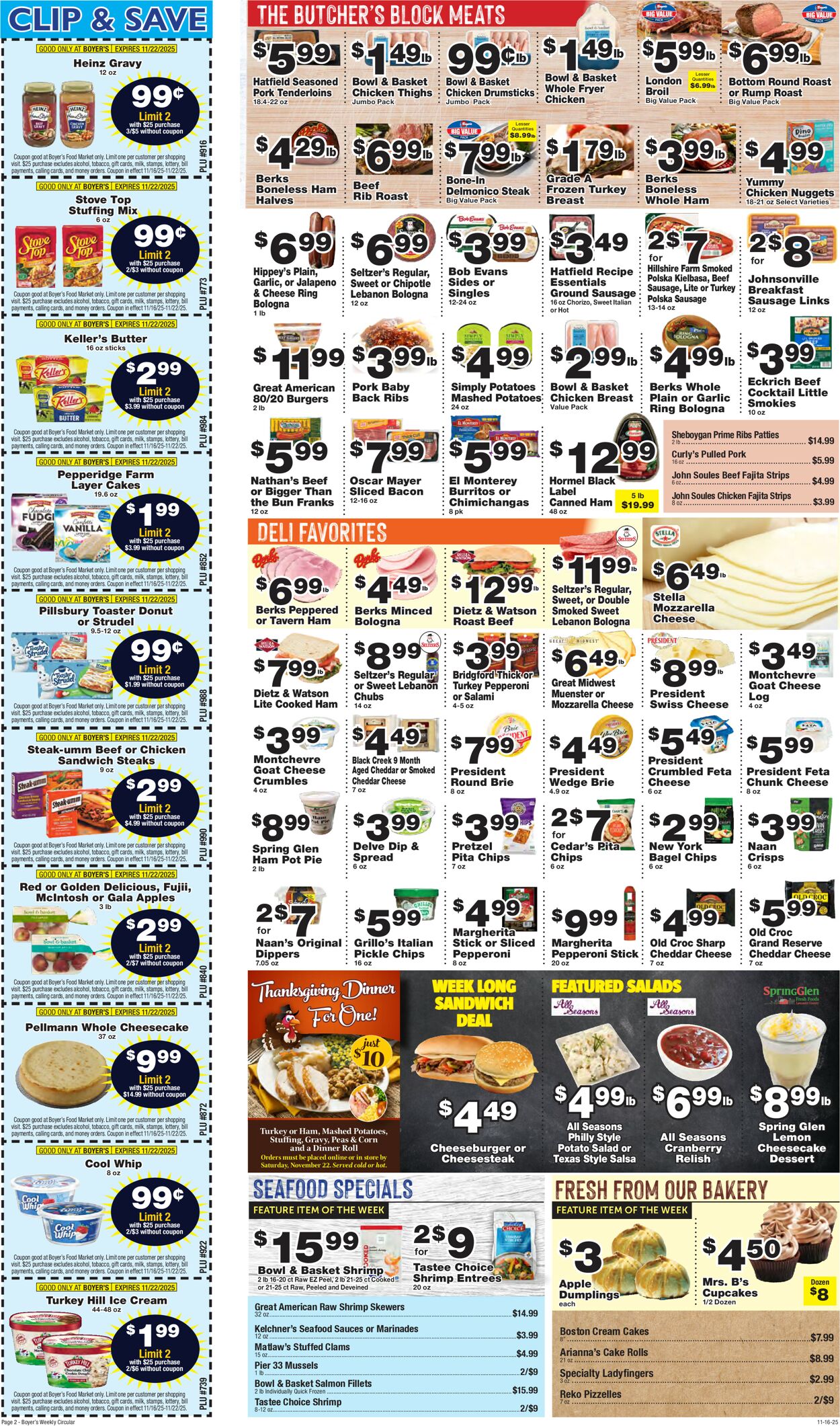 Catalogue Boyer's Food Markets from 11/16/2025