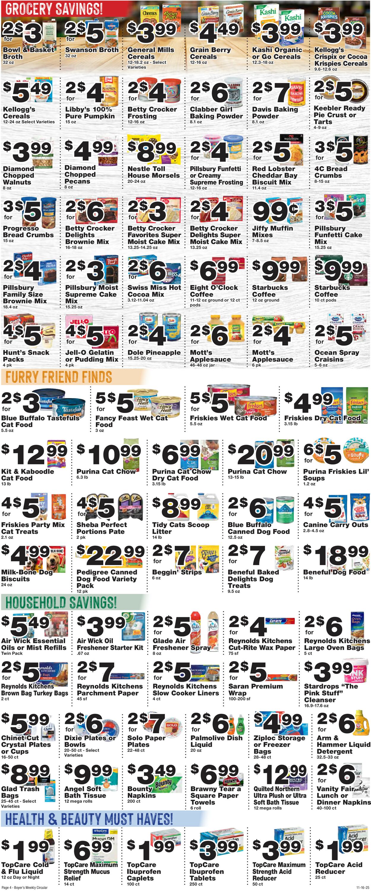 Catalogue Boyer's Food Markets from 11/16/2025