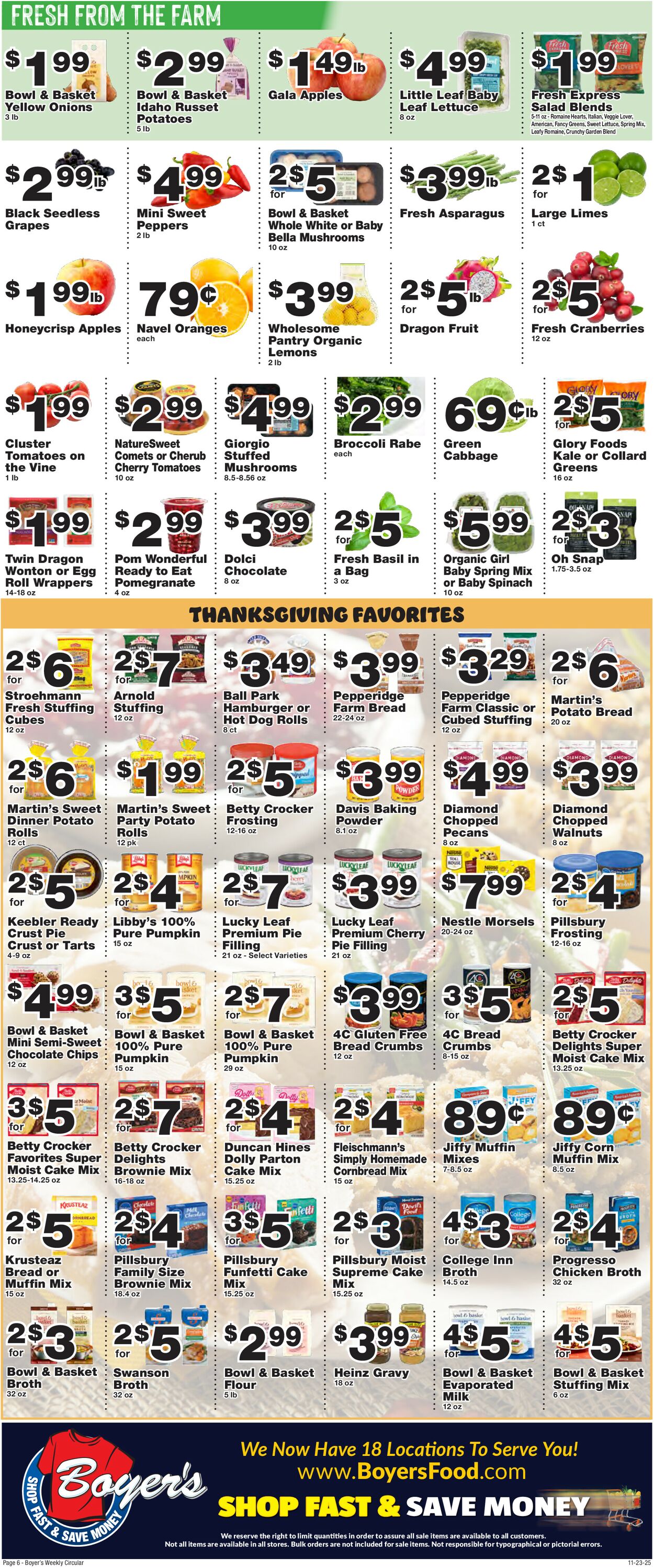 Catalogue Boyer's Food Markets from 11/23/2025