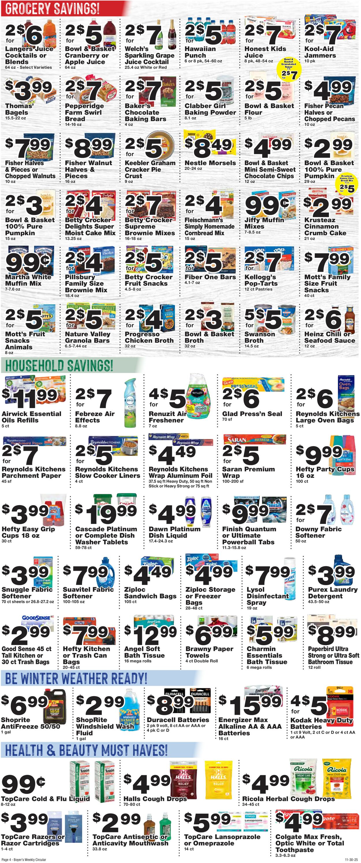 Catalogue Boyer's Food Markets from 11/30/2025