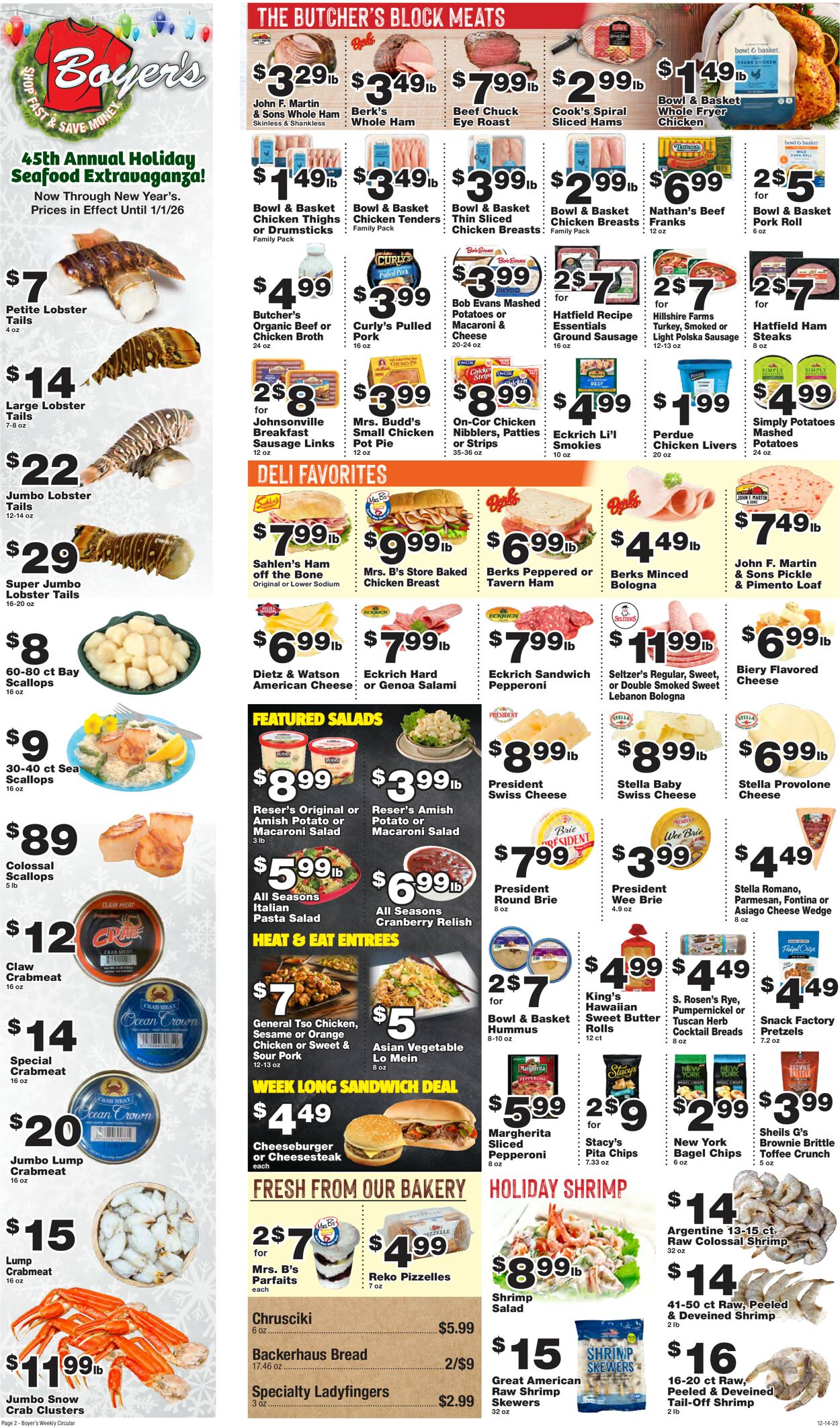 Catalogue Boyer's Food Markets from 12/14/2025