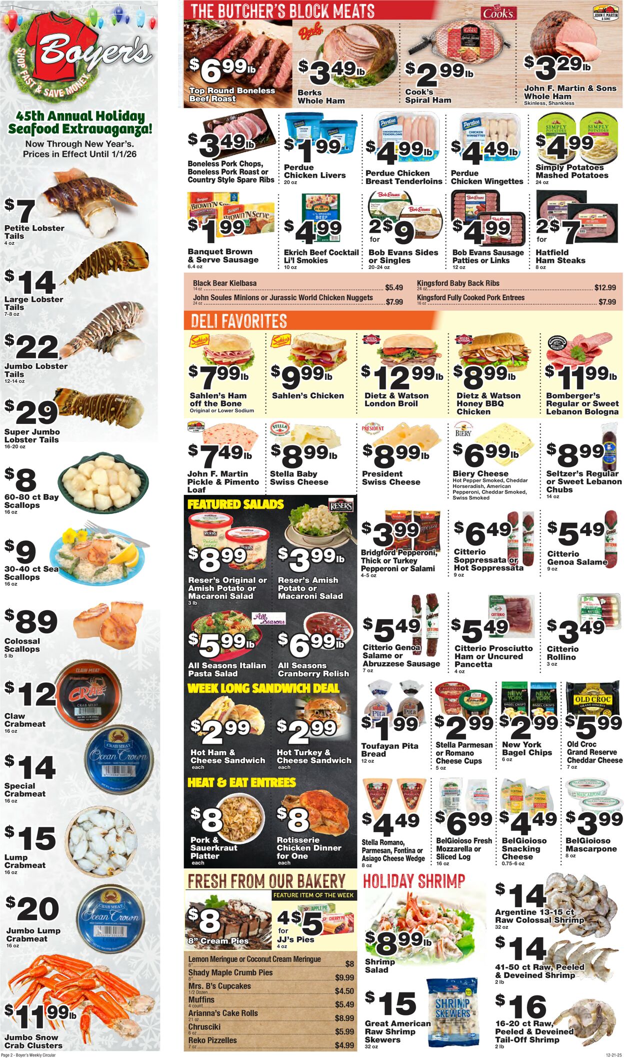 Catalogue Boyer's Food Markets from 12/21/2025