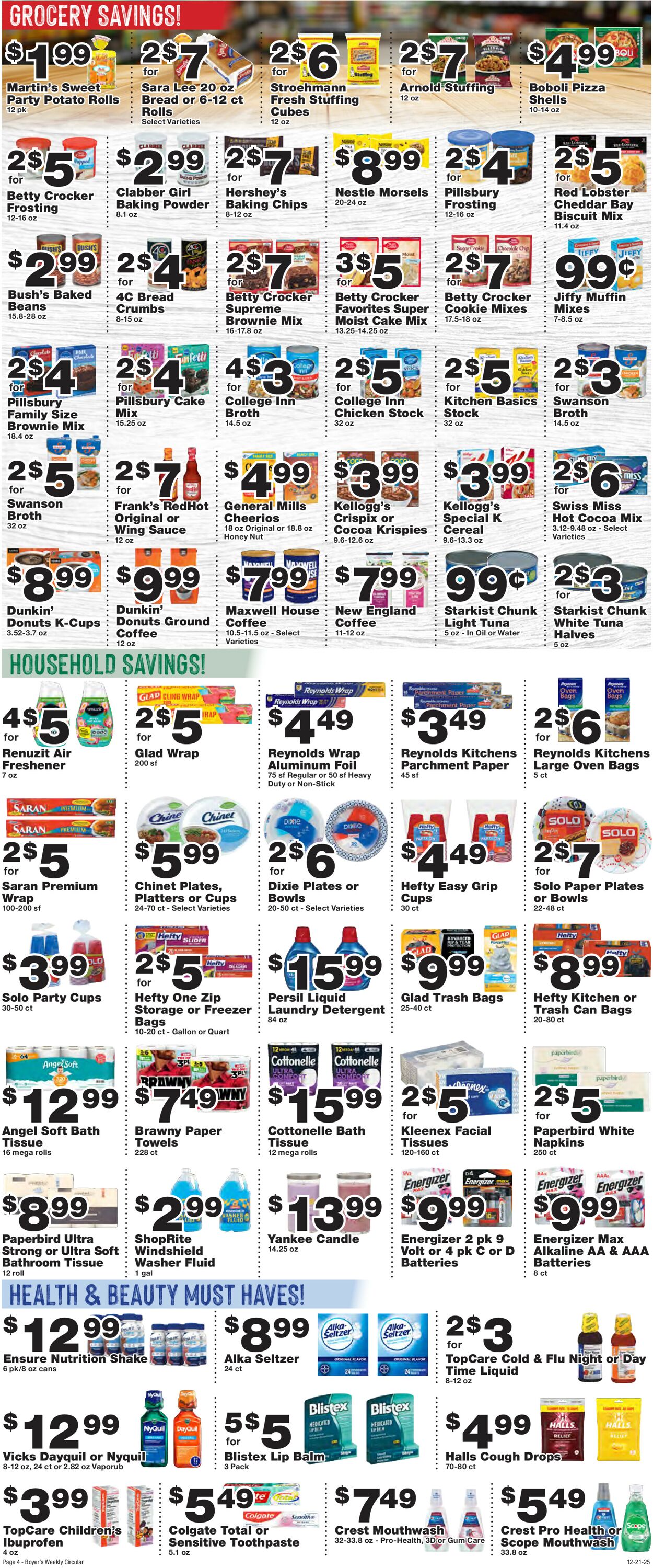 Catalogue Boyer's Food Markets from 12/21/2025