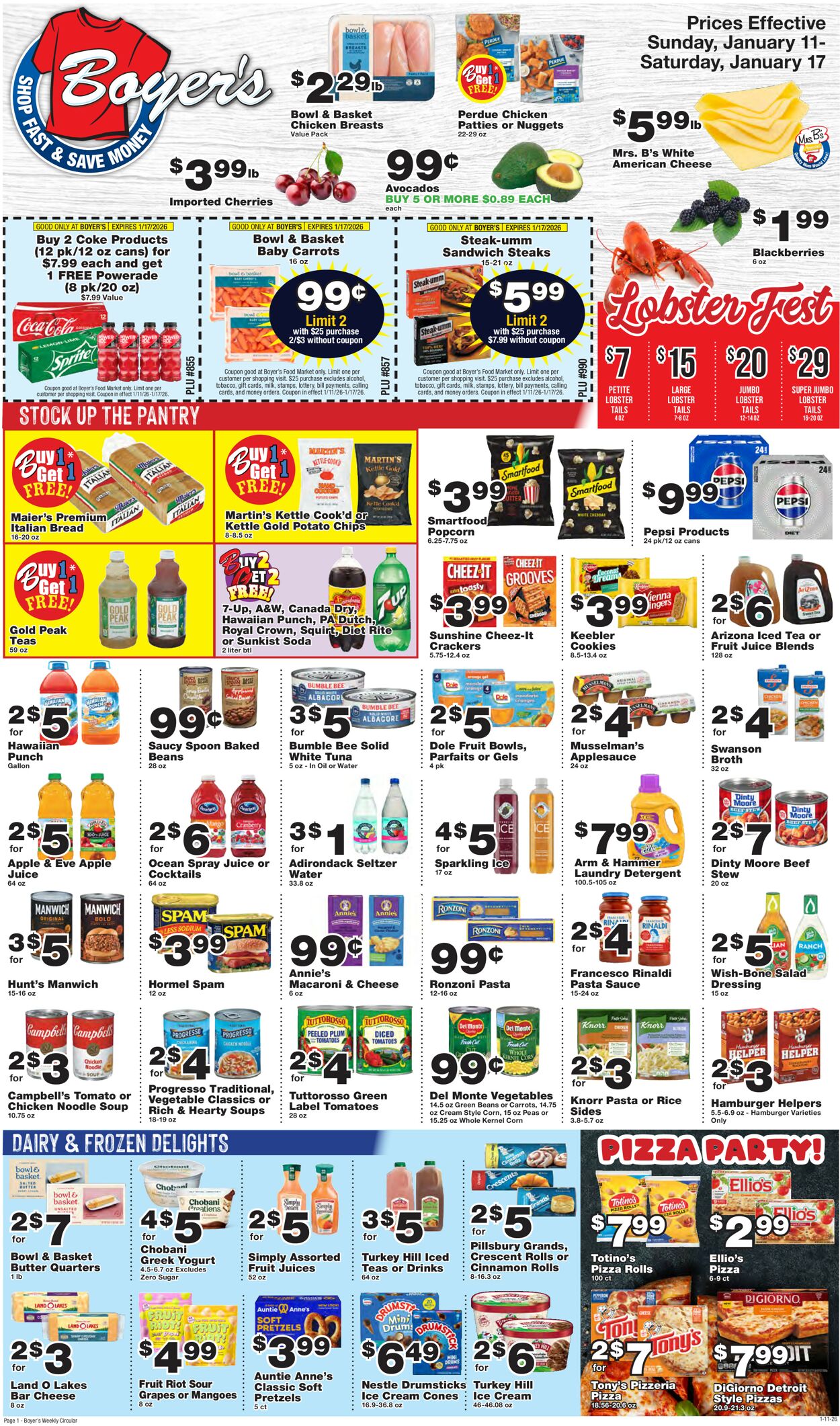Catalogue Boyer's Food Markets from 01/11/2026