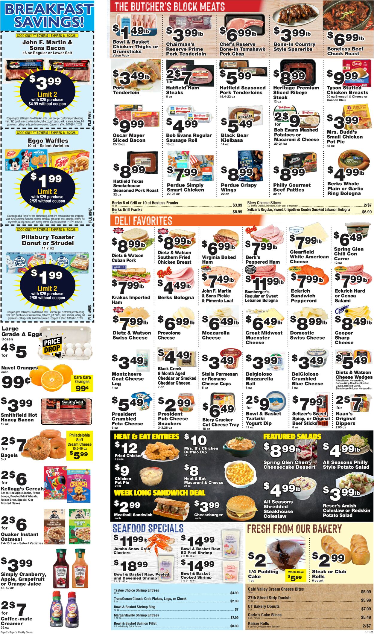 Catalogue Boyer's Food Markets from 01/11/2026