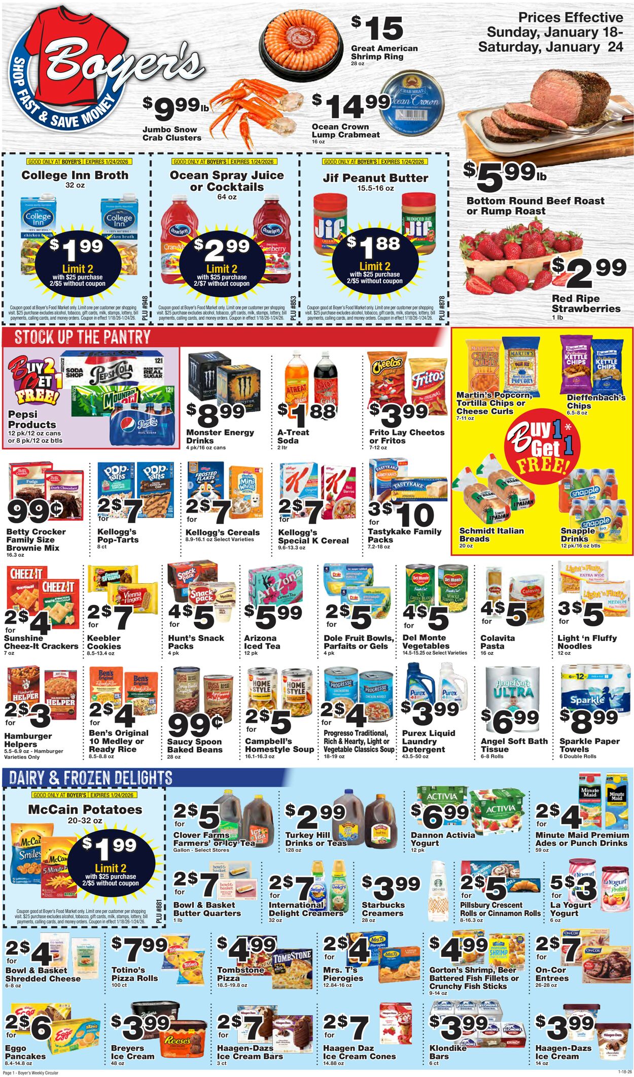 Catalogue Boyer's Food Markets from 01/18/2026