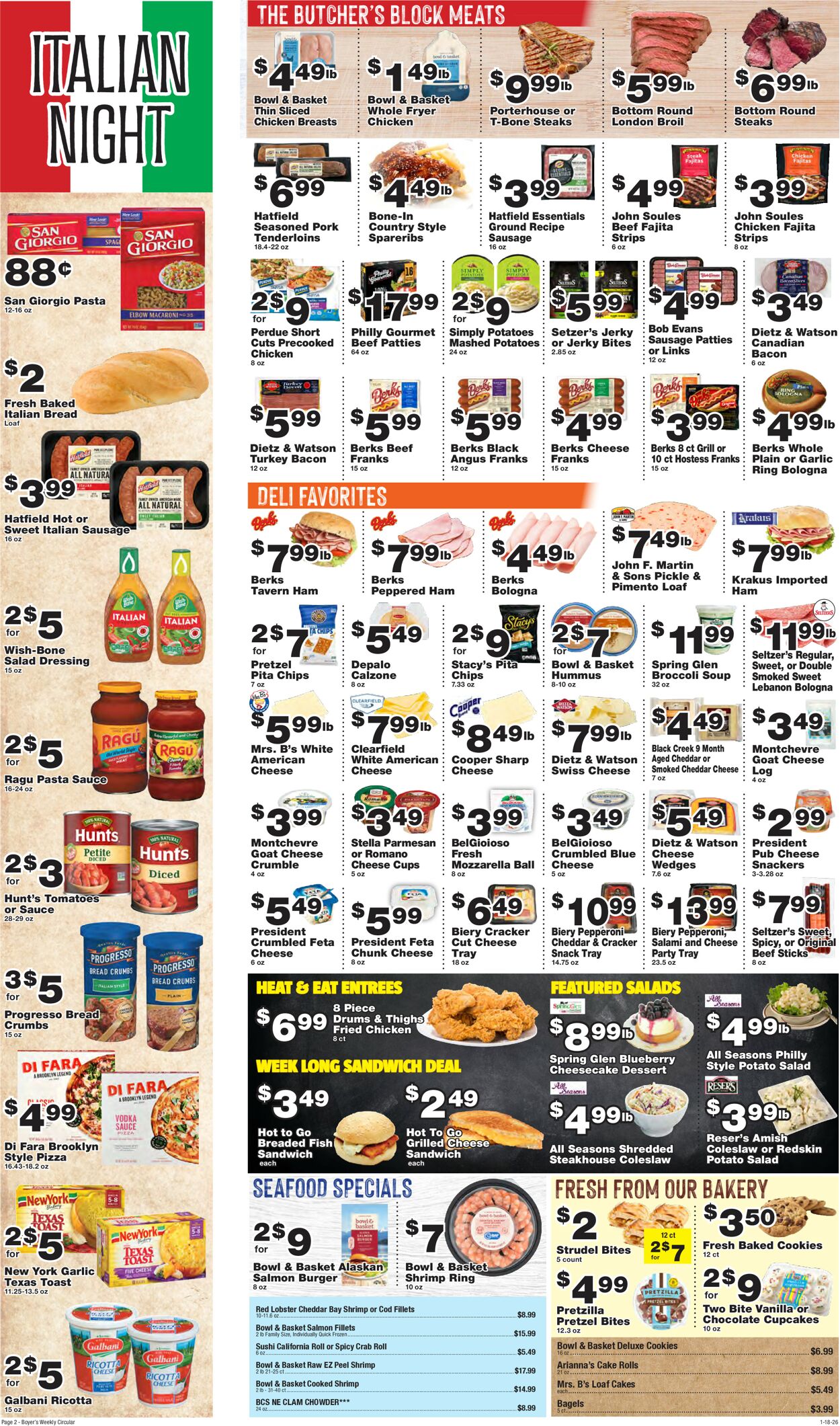 Catalogue Boyer's Food Markets from 01/18/2026