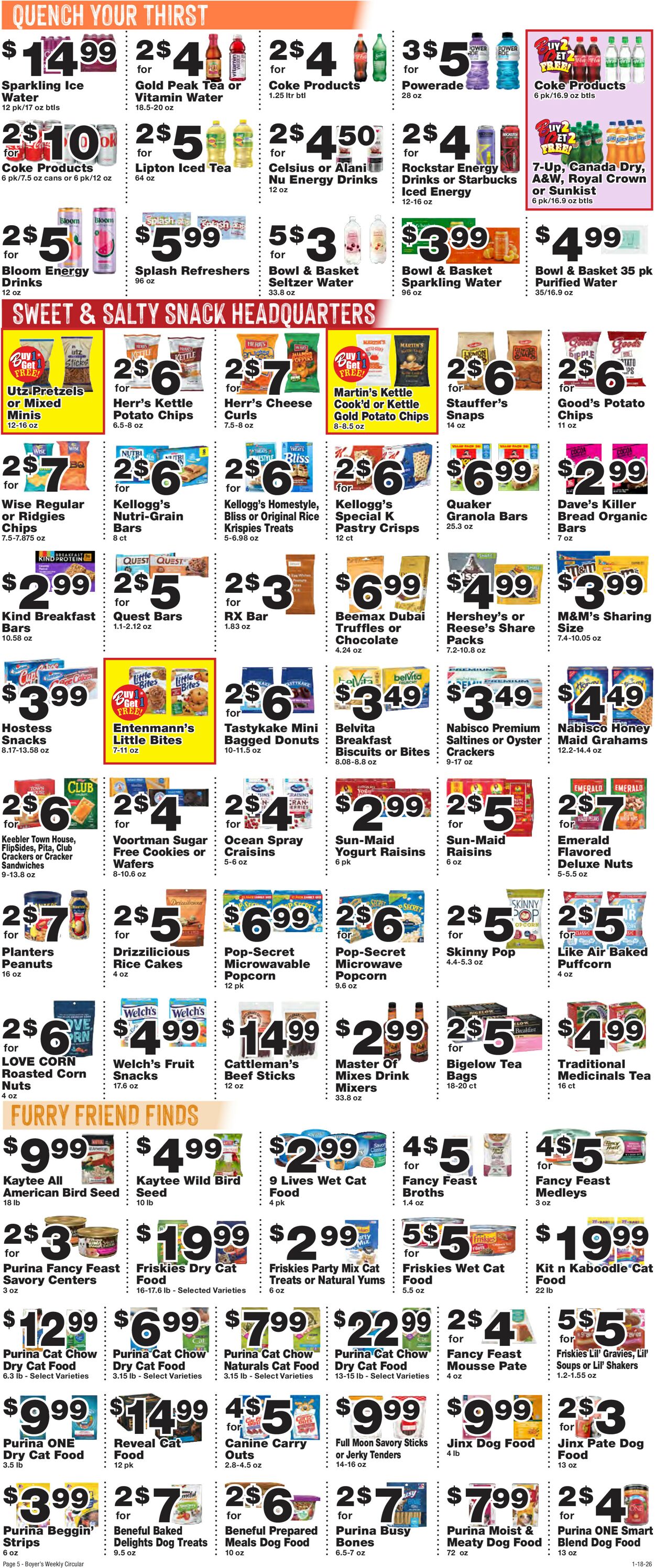 Catalogue Boyer's Food Markets from 01/18/2026
