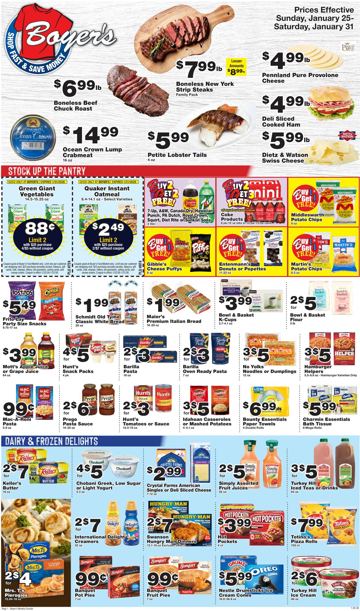 Catalogue Boyer's Food Markets from 01/25/2026