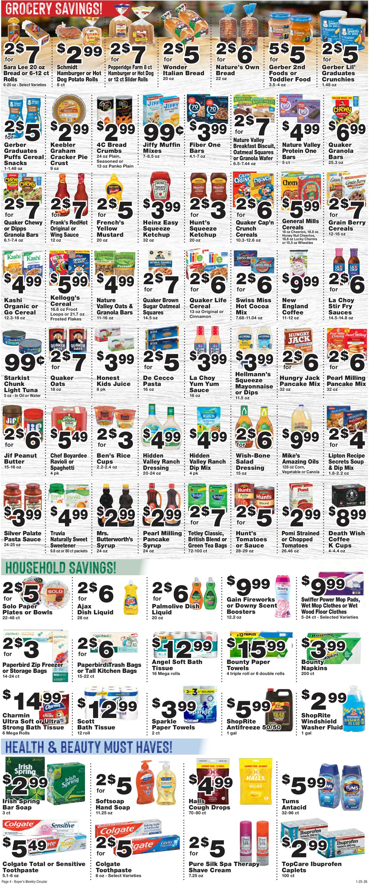 Catalogue Boyer's Food Markets from 01/25/2026