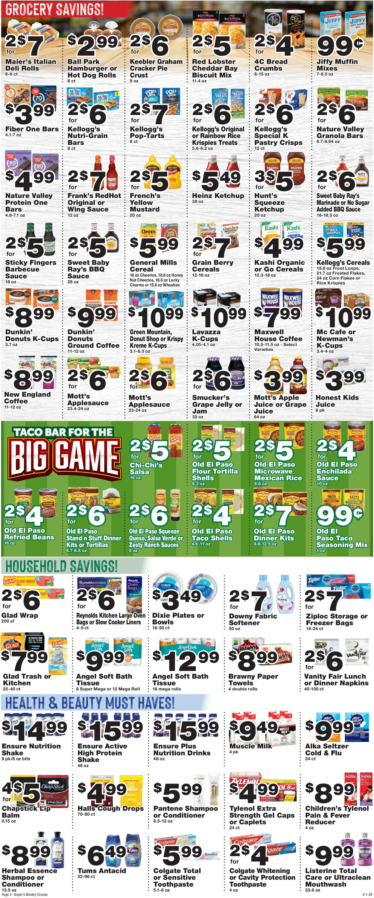 Catalogue Boyer's Food Markets from 02/01/2026