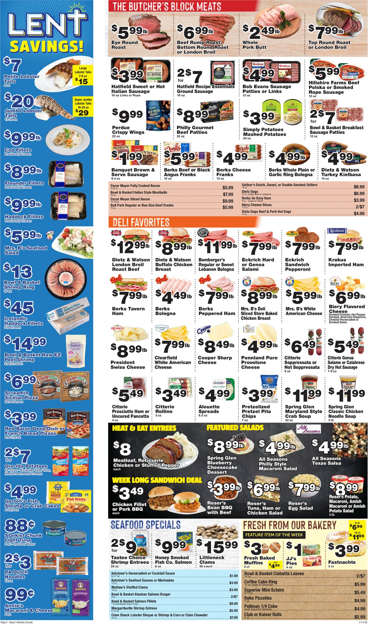 Catalogue Boyer's Food Markets from 02/15/2026
