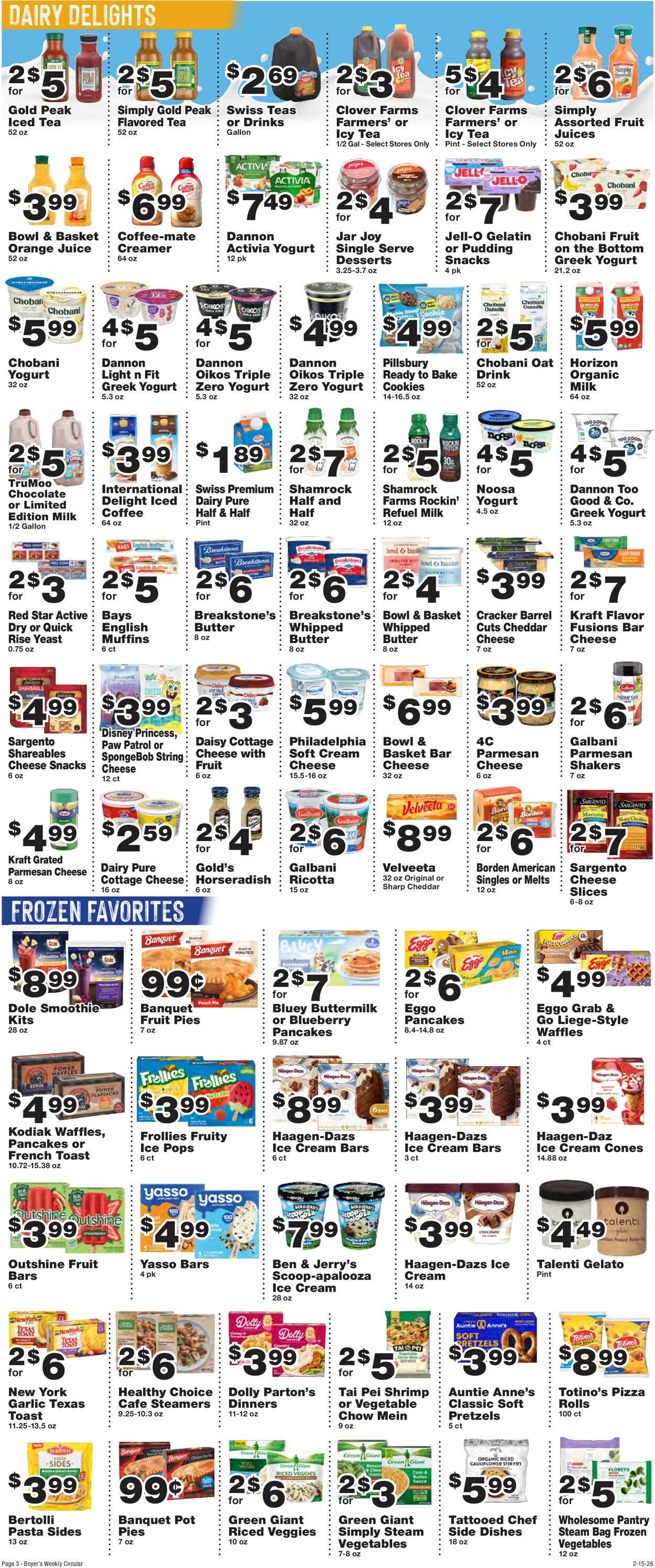 Catalogue Boyer's Food Markets from 02/15/2026