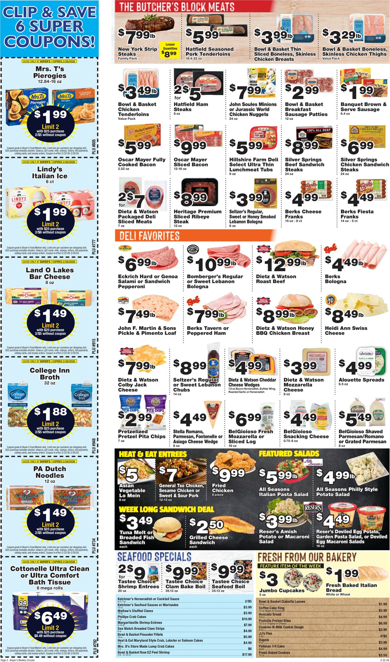 Catalogue Boyer's Food Markets from 02/22/2026
