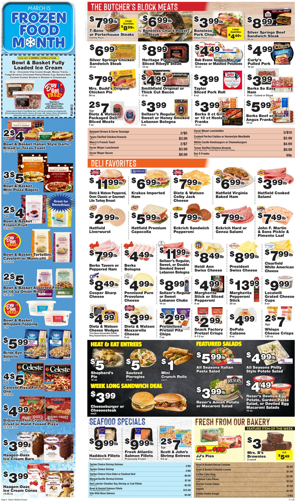 Catalogue Boyer's Food Markets from 03/01/2026
