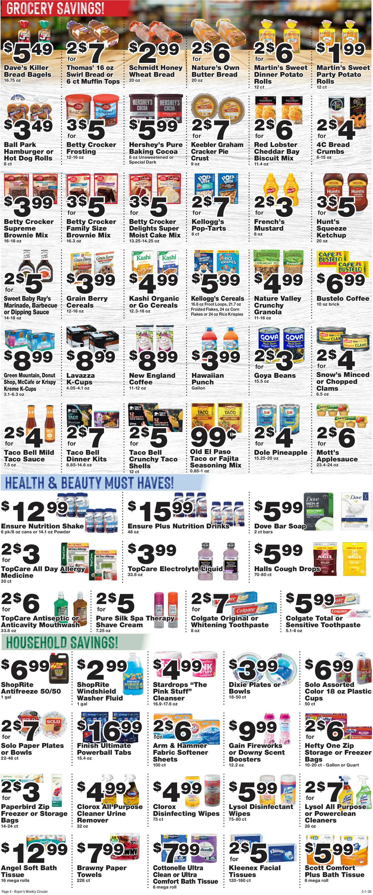 Catalogue Boyer's Food Markets from 03/01/2026