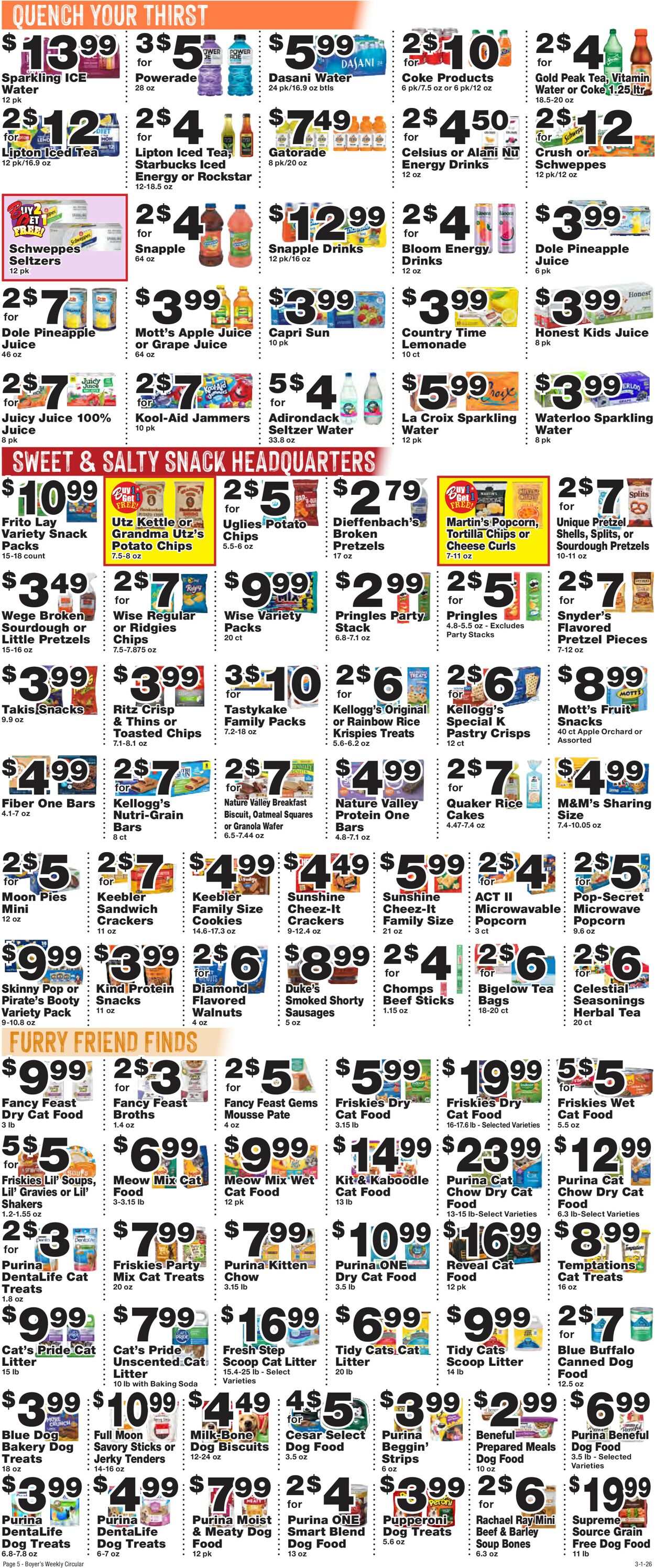 Catalogue Boyer's Food Markets from 03/01/2026