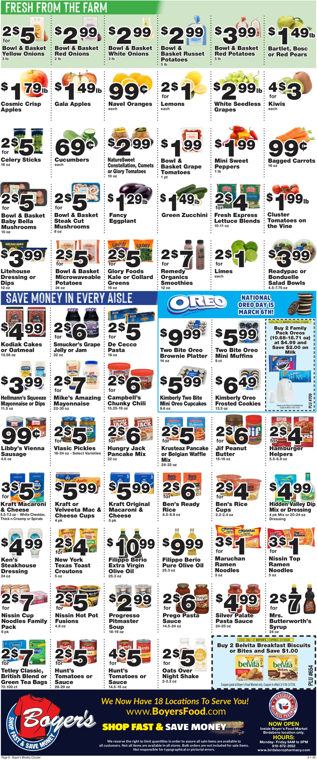 Catalogue Boyer's Food Markets from 03/01/2026