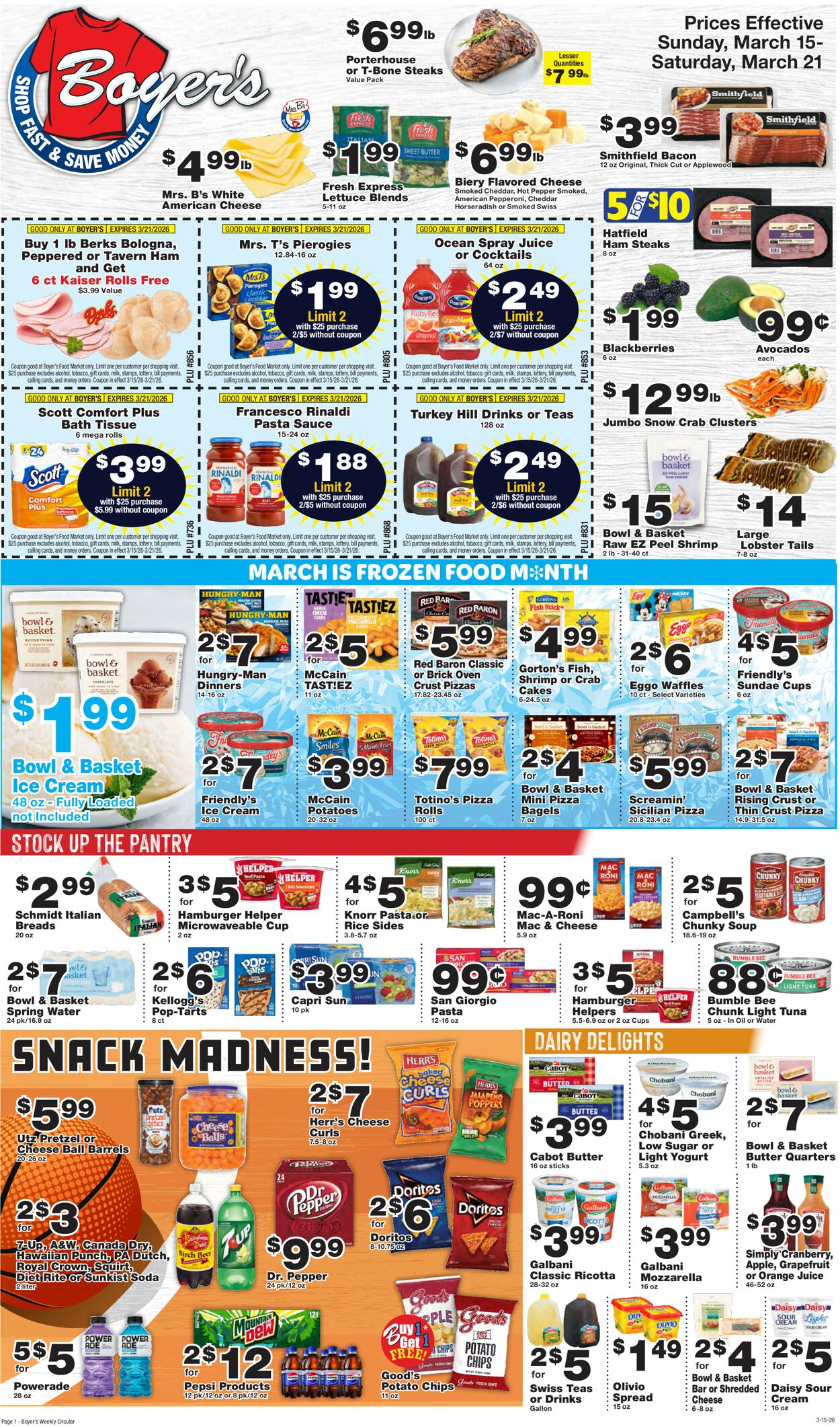 Catalogue Boyer's Food Markets from 03/15/2026