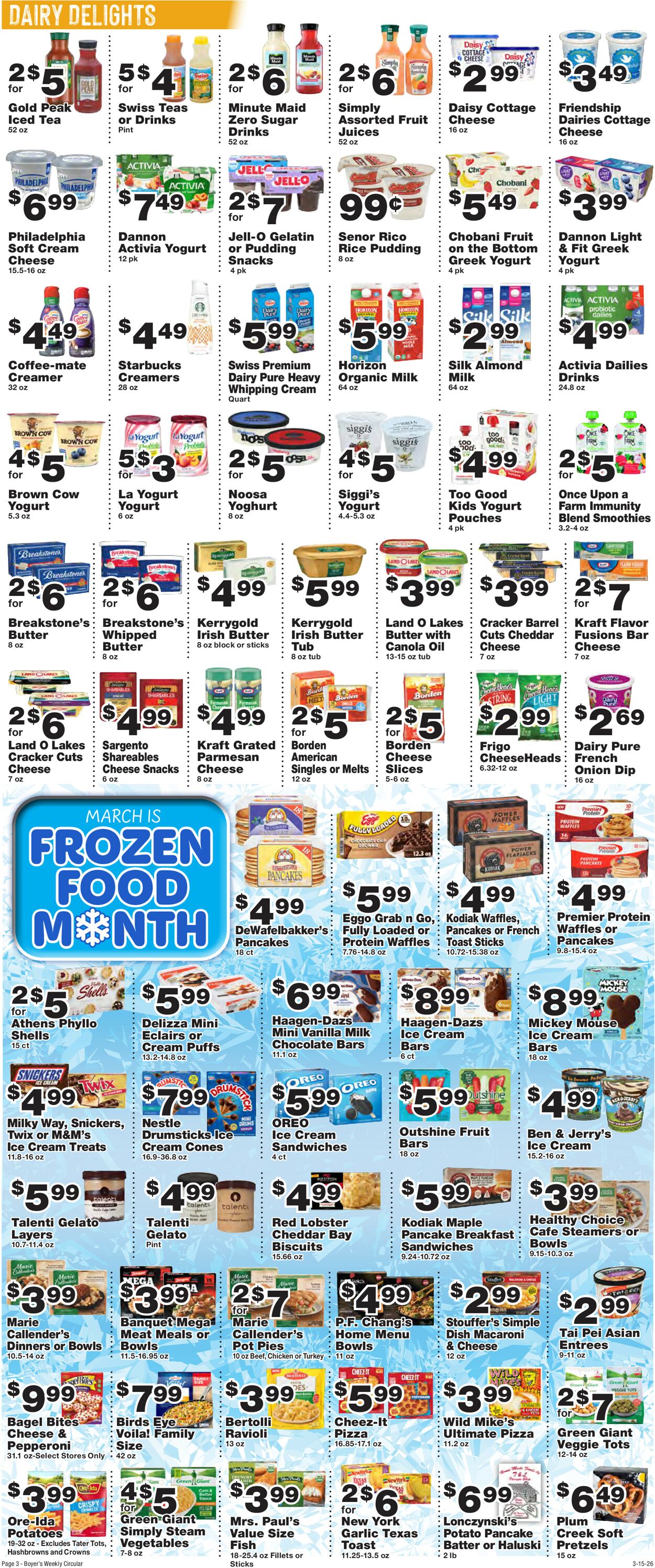 Catalogue Boyer's Food Markets from 03/15/2026