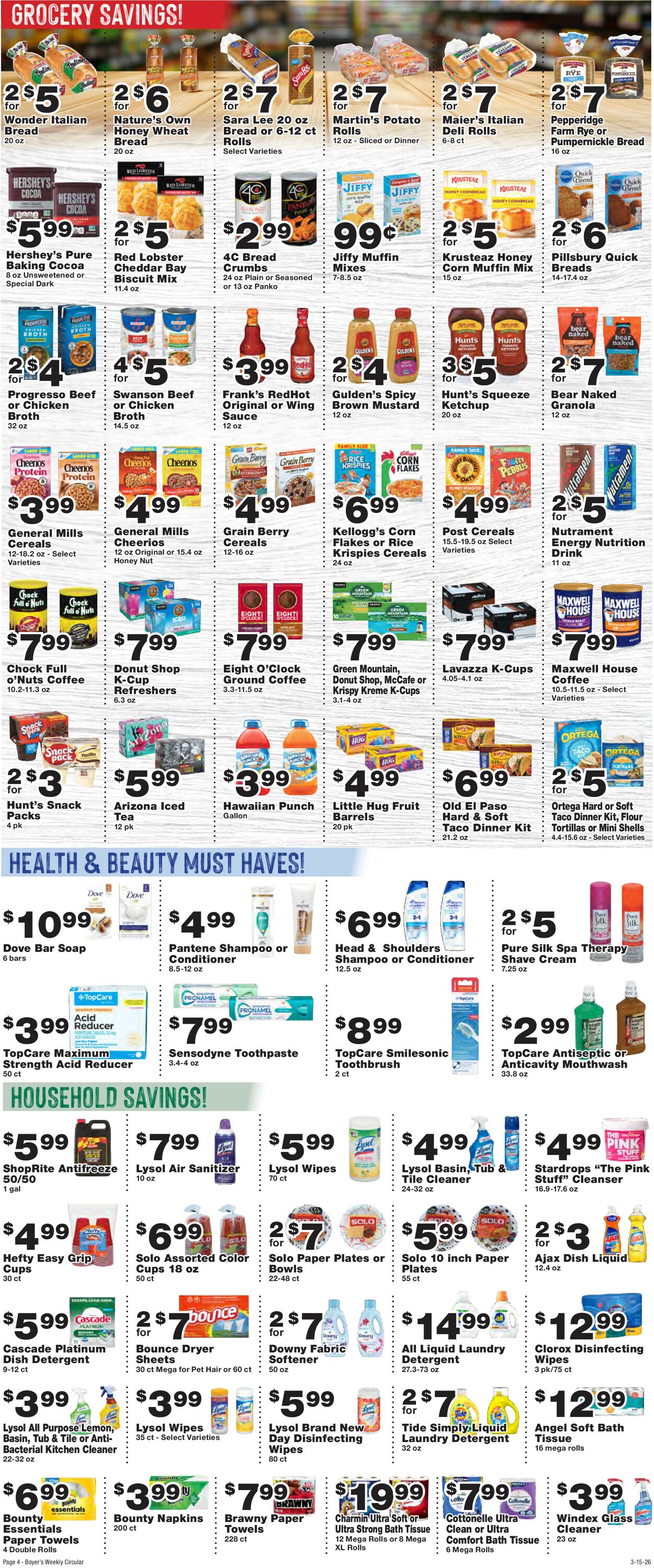 Catalogue Boyer's Food Markets from 03/15/2026