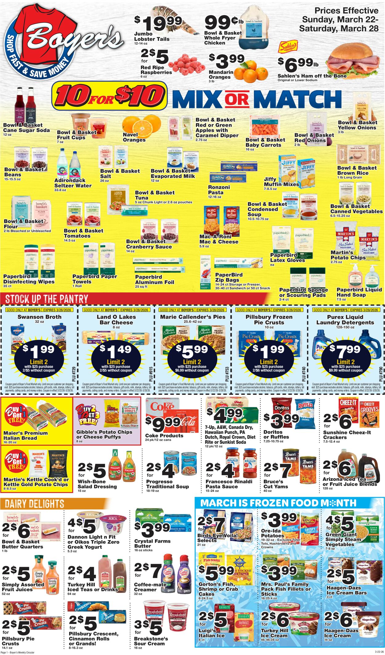 Catalogue Boyer's Food Markets from 03/22/2026