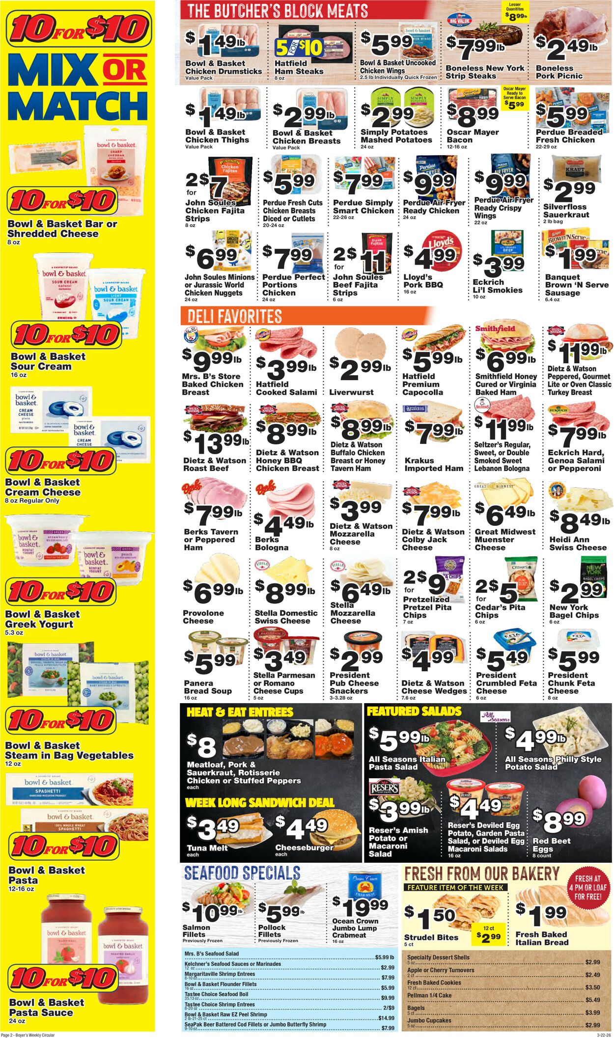 Catalogue Boyer's Food Markets from 03/22/2026