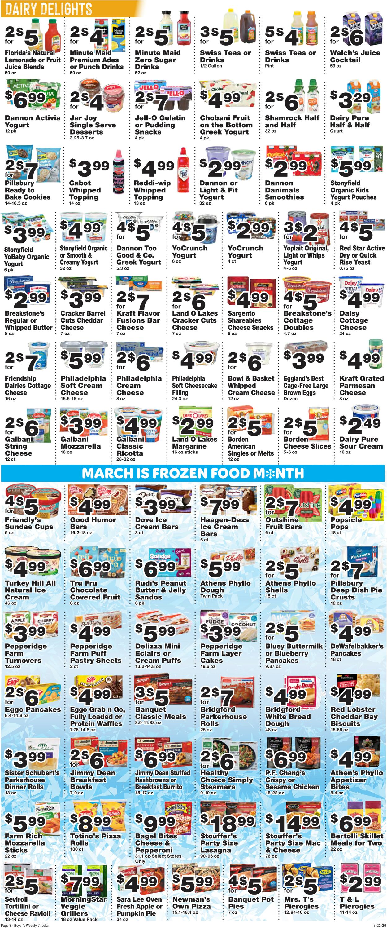 Catalogue Boyer's Food Markets from 03/22/2026