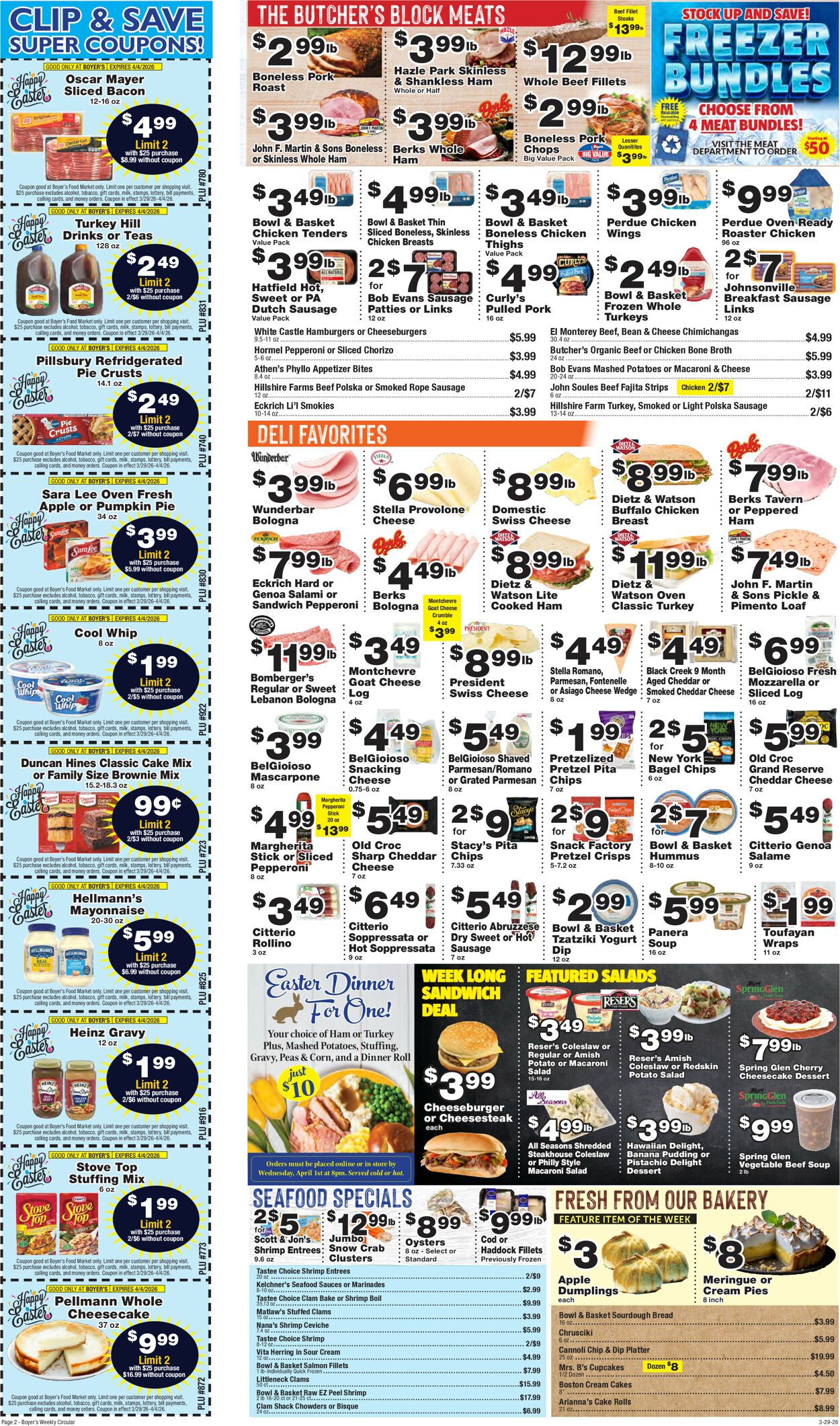 Catalogue Boyer's Food Markets from 03/29/2026