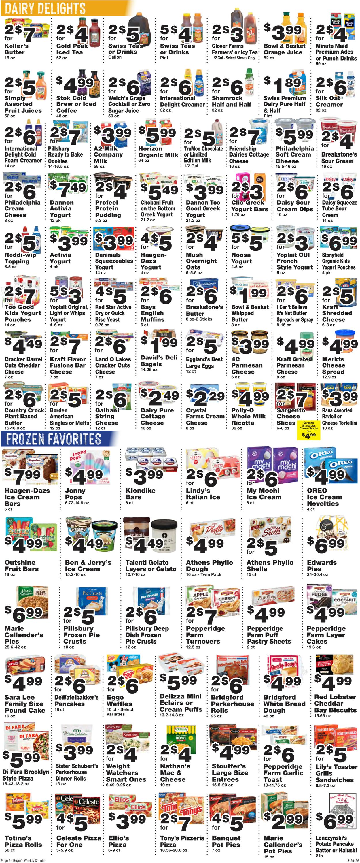 Catalogue Boyer's Food Markets from 03/29/2026