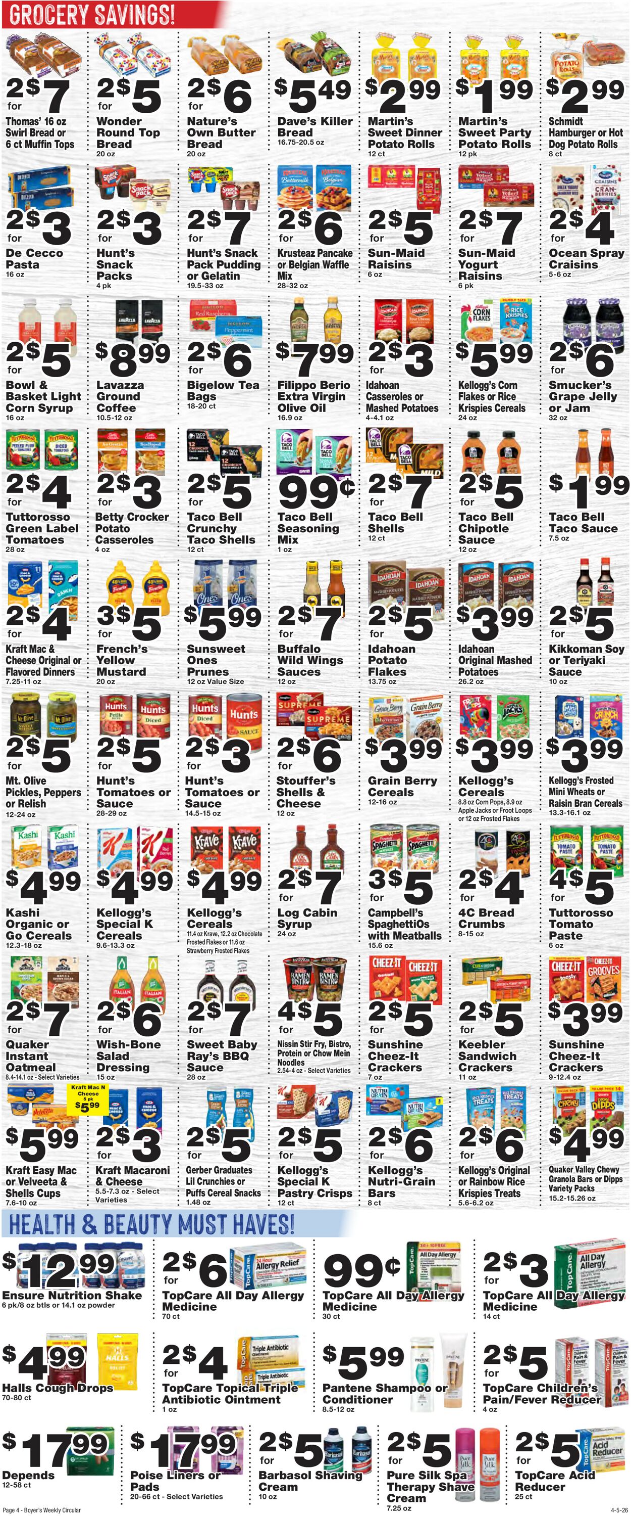 Catalogue Boyer's Food Markets from 04/05/2026