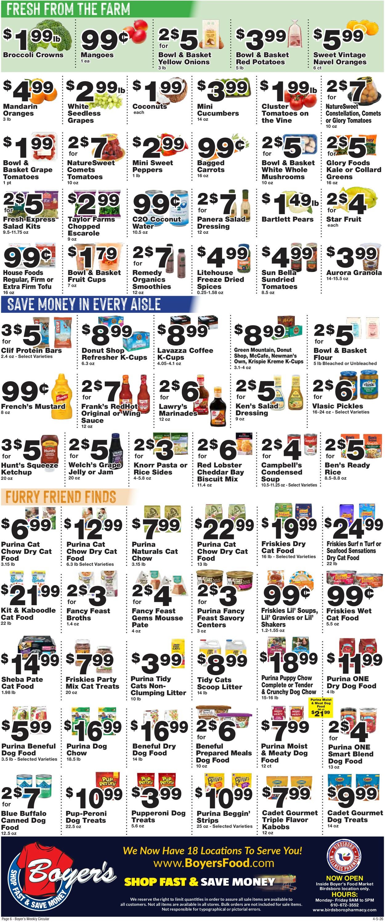 Catalogue Boyer's Food Markets from 04/05/2026