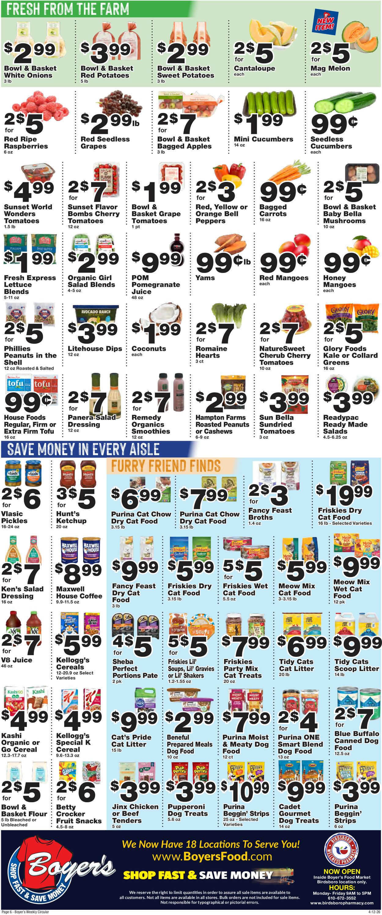 Catalogue Boyer's Food Markets from 04/12/2026